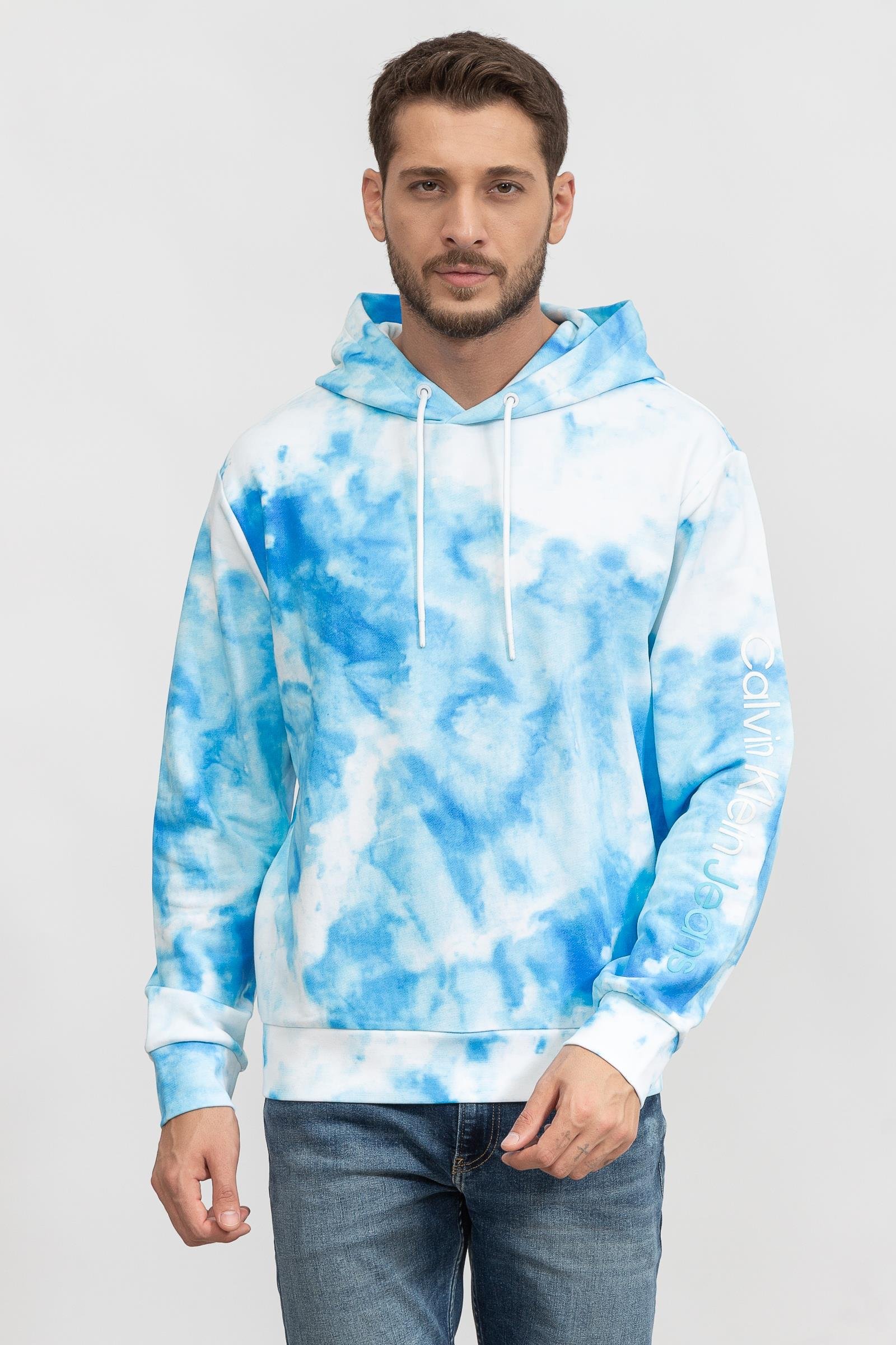 Calvin Klein Summer Splash Aop Hoodie Erkek Kapüşonlu Sweatshirt