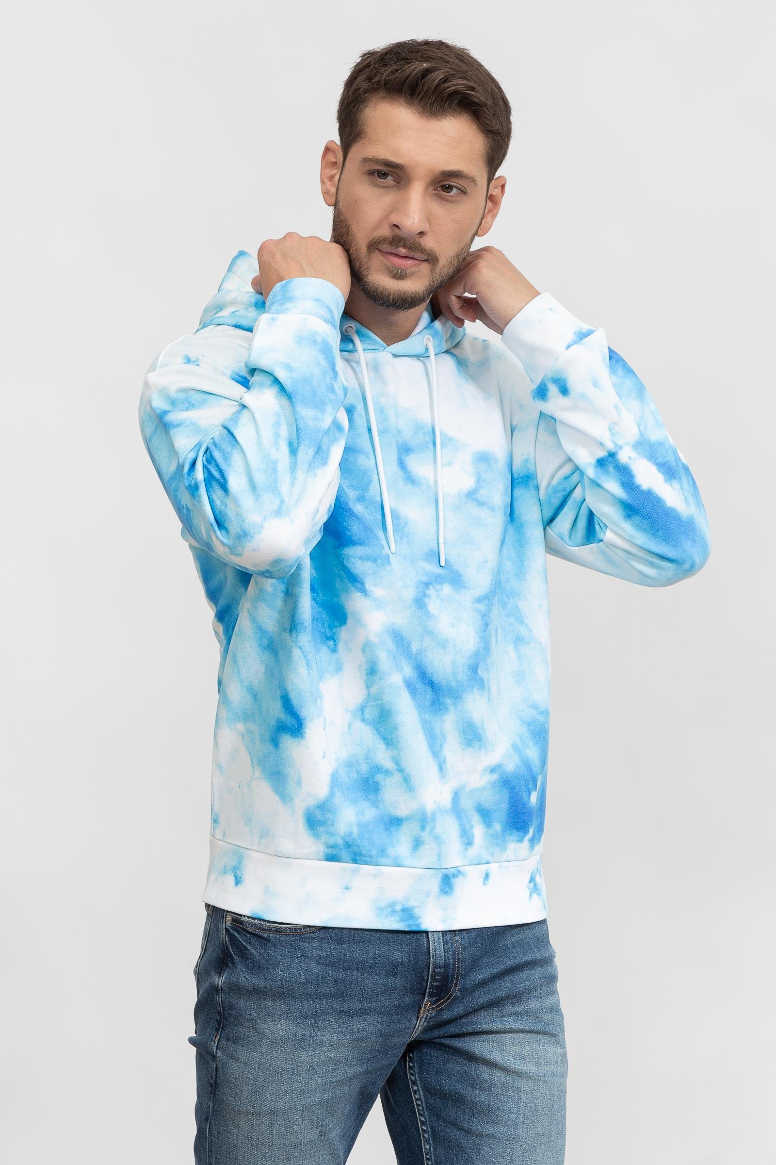 Calvin Klein Summer Splash Aop Hoodie Erkek Kapüşonlu Sweatshirt
