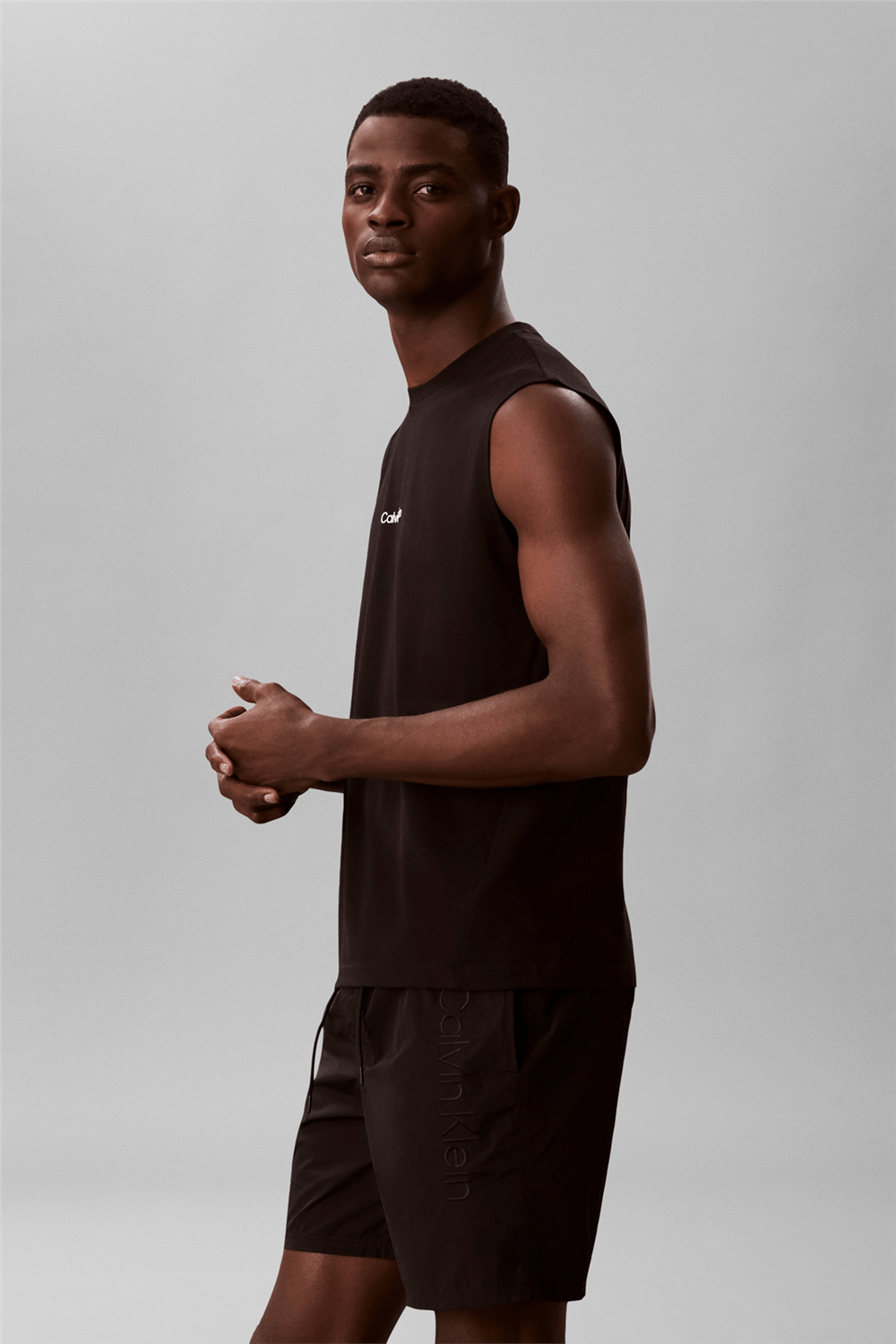 Calvin Klein Tank Erkek Kolsuz T-Shirt Siyah