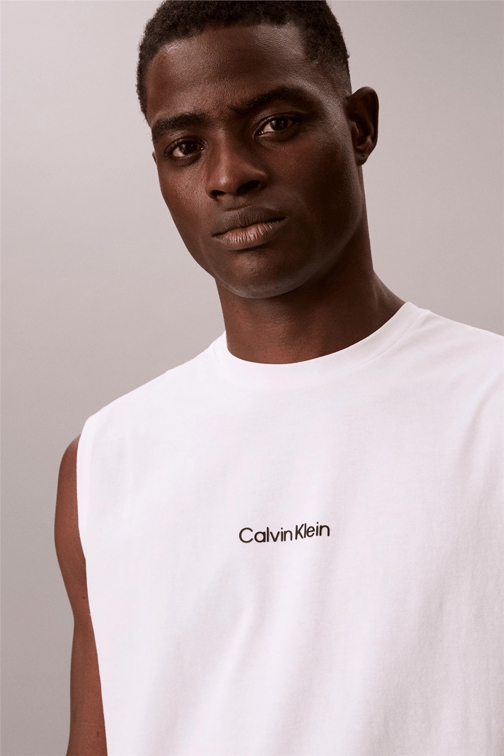 Calvin Klein Tank Erkek Kolsuz T-Shirt Beyaz