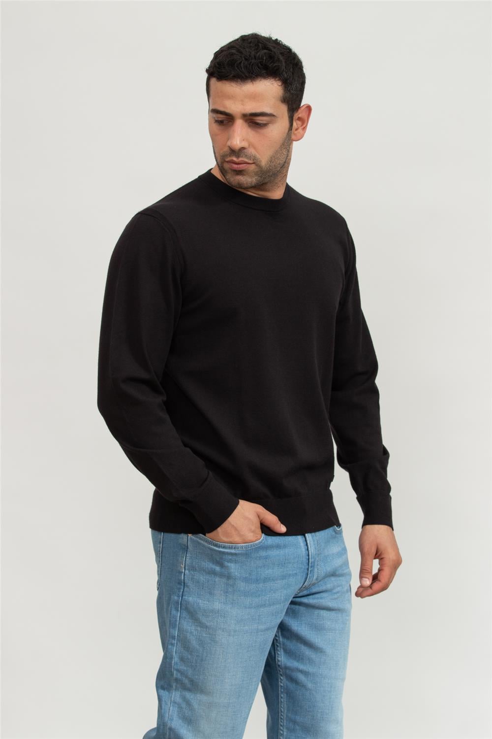 Calvin Klein Tencel-Blend Cn Sweater Erkek Triko
