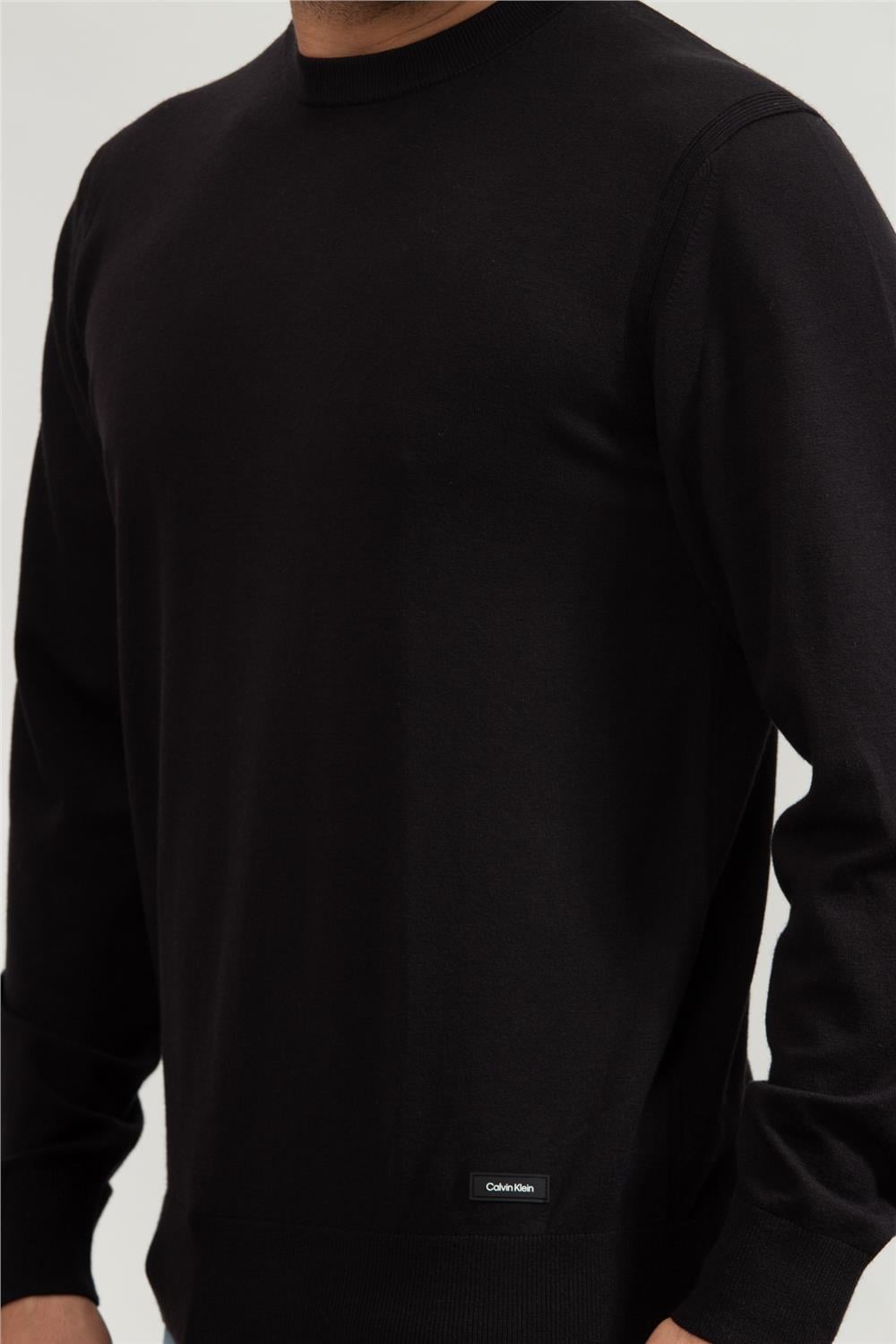 Calvin Klein Tencel-Blend Cn Sweater Erkek Triko
