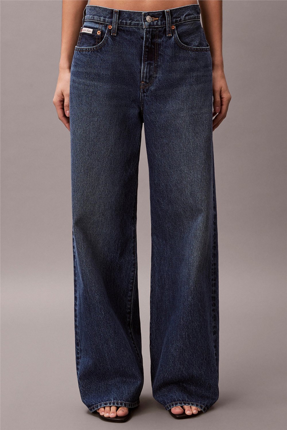 Calvin Klein The Wide Leg indigo Julius Kadın Jean Pantolon Mavi