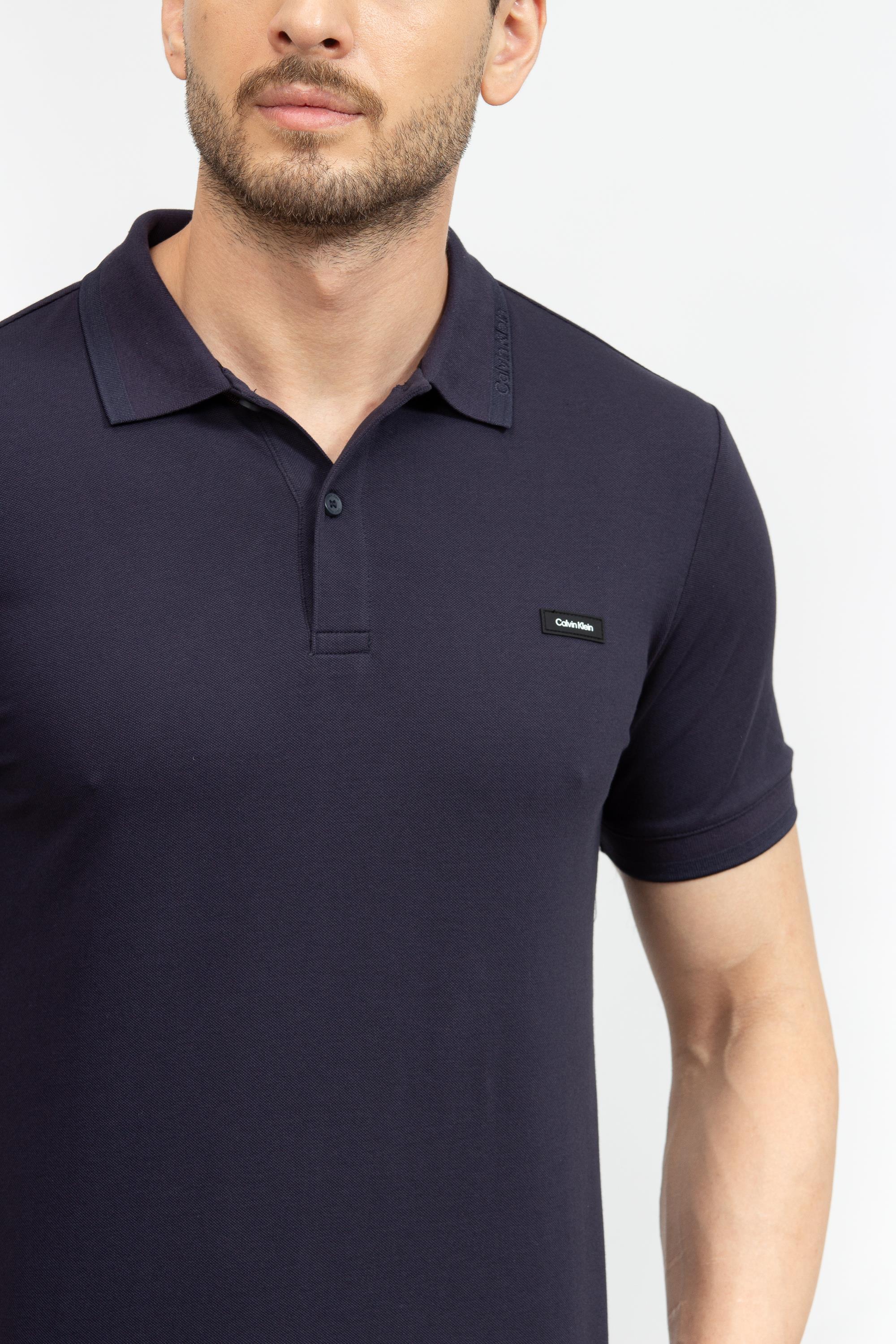 Calvin Klein Thermo Tech Pique Slim Erkek Polo Yaka T-Shirt