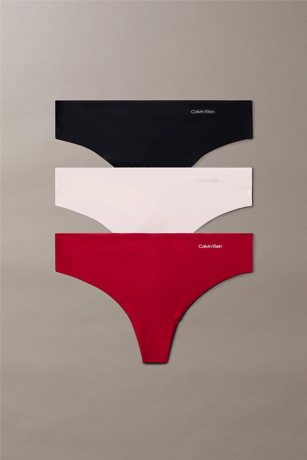 Calvin Klein Thong Kadın 3lü Külot Kırmızı