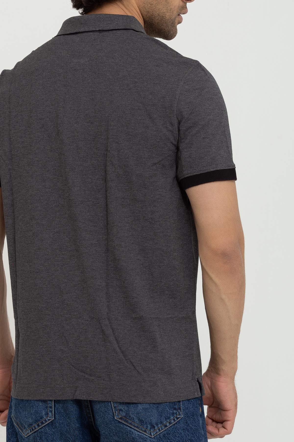 Calvin Klein Tone On Tone Logolu Erkek Polo Yaka T-Shirt