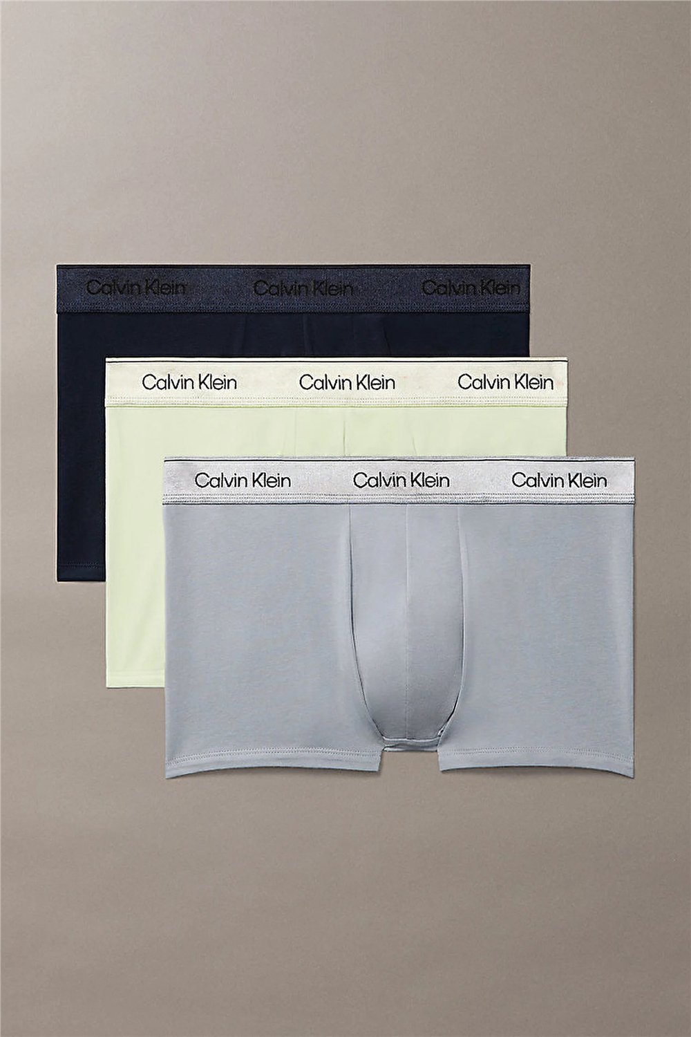 Calvin Klein Trunk 3Pk Erkek 3lü Boxer Yeşil
