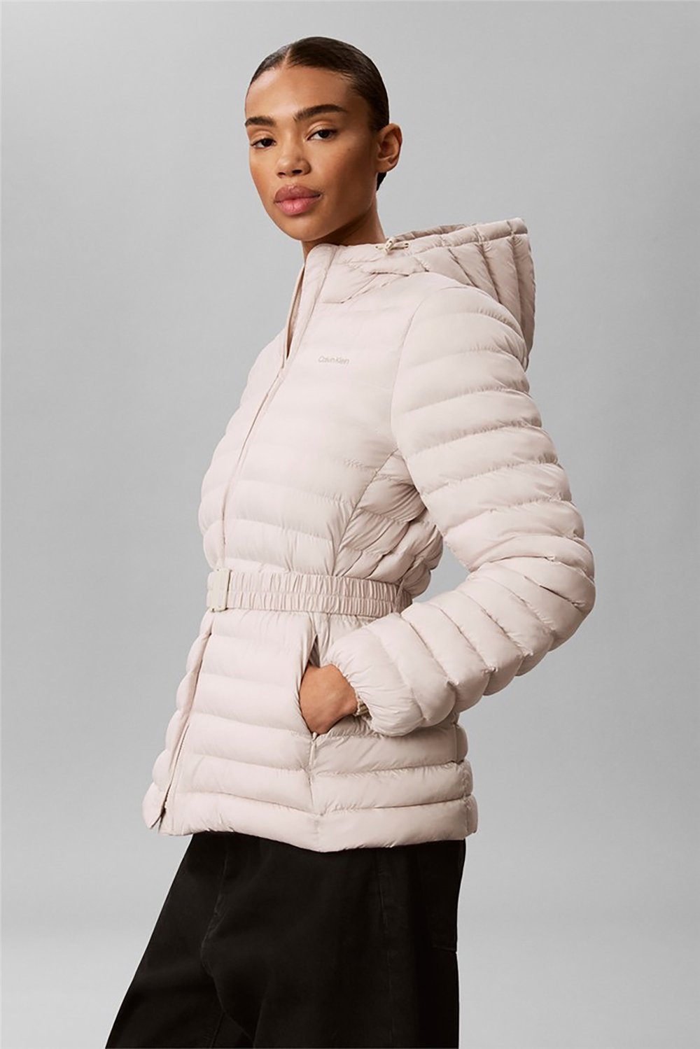 Calvin Klein Ulw Belted Puffer Jacket Kadın Şişme Mont