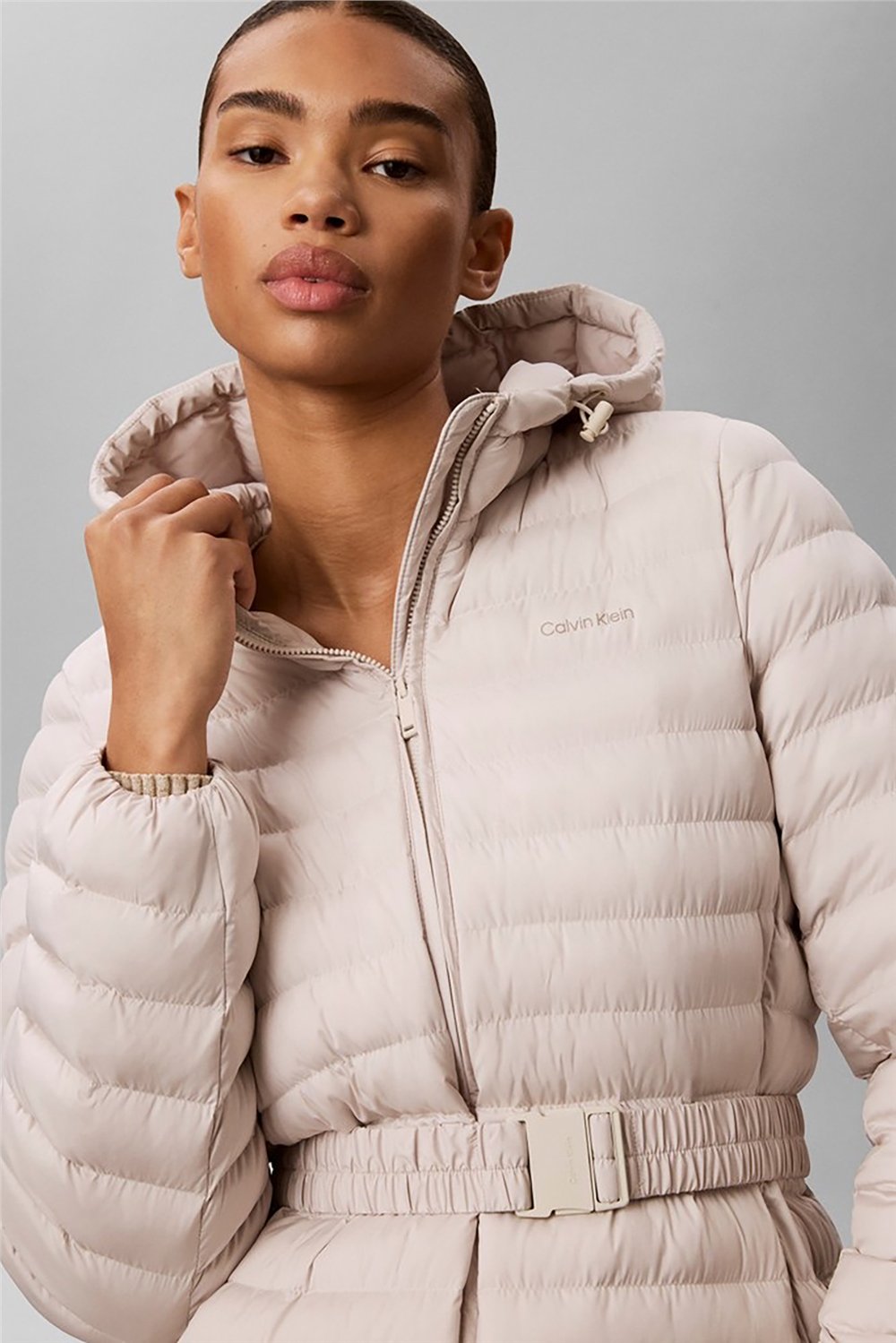 Calvin Klein Ulw Belted Puffer Jacket Kadın Şişme Mont