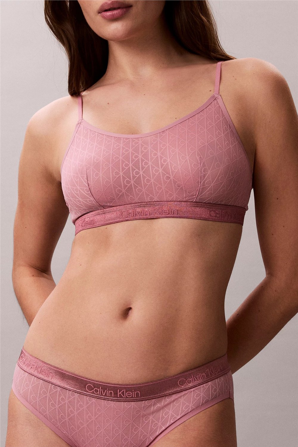 Calvin Klein Unlined Bralette Kadın Sütyen Pembe