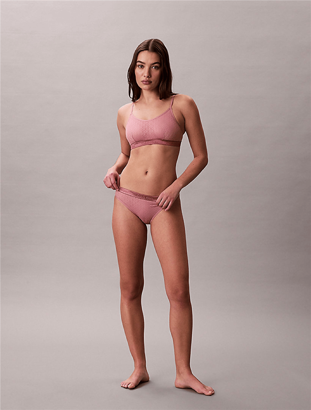 Calvin Klein Unlined Bralette Kadın Sütyen Pembe