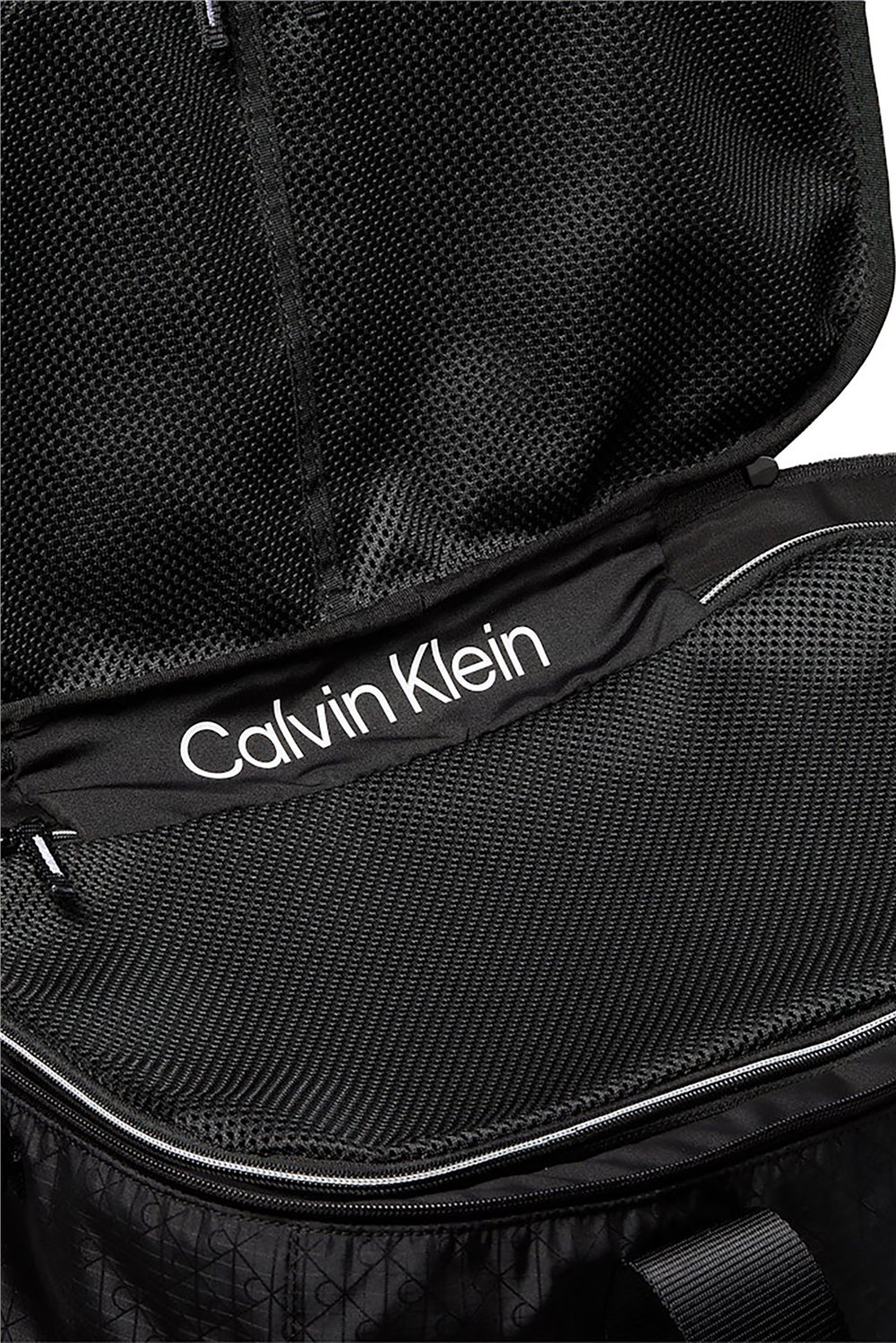 Calvin Klein Utility Emblem Aop Duffle Erkek Spor Çantası Siyah