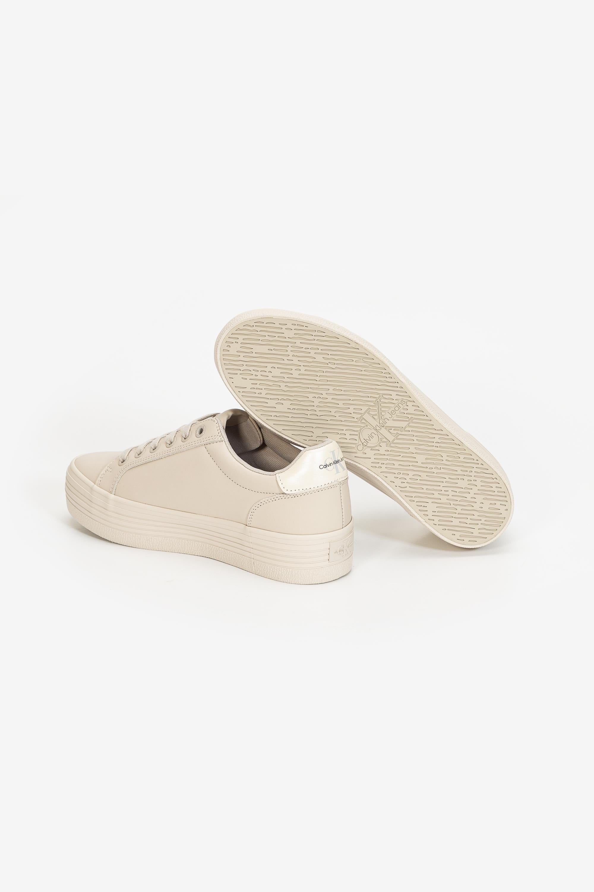 Calvin Klein Vulc Flatform Laceup Lth Pearl Kadın Sneaker