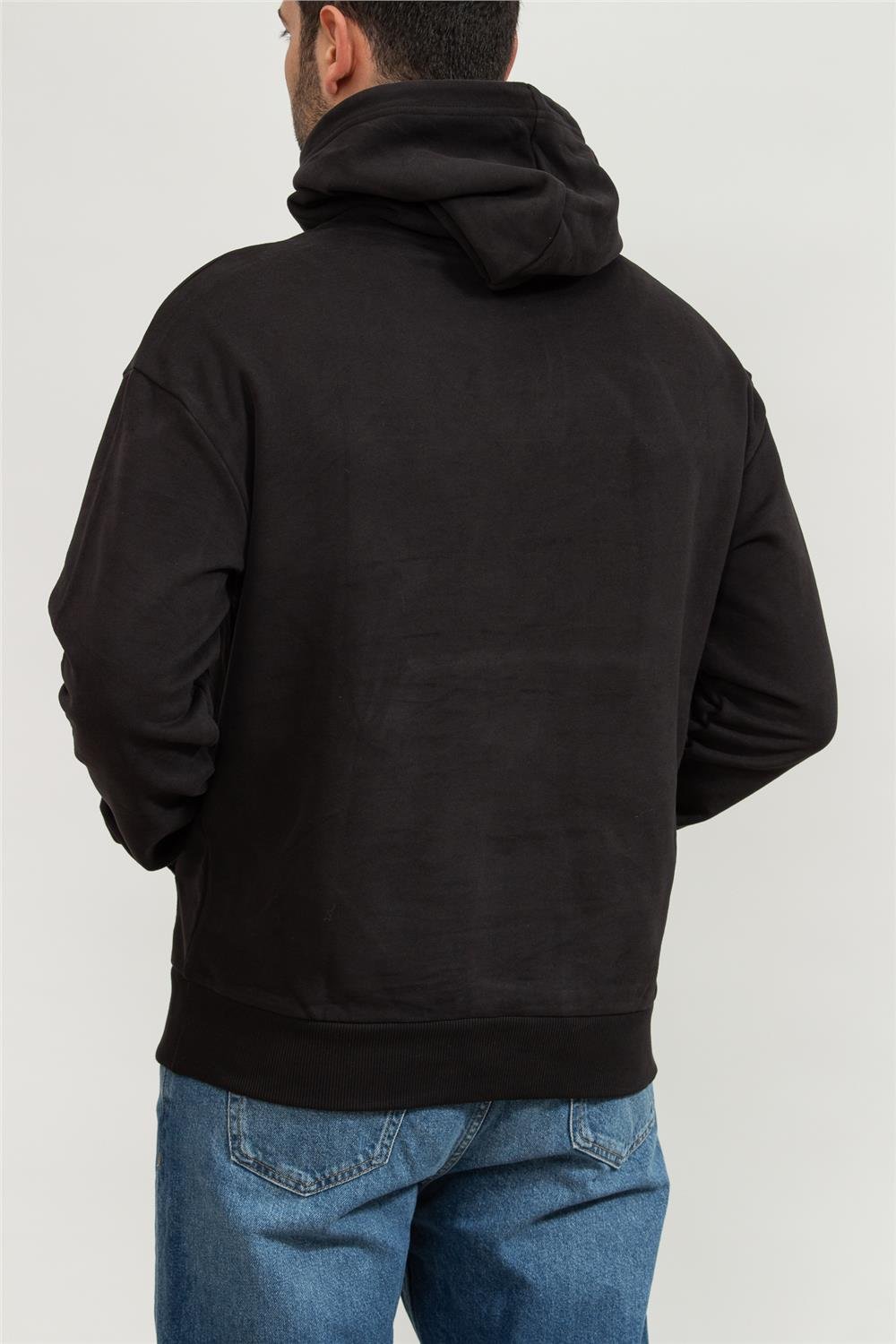 Calvin Klein Wave Lines Hero Logo Erkek Kapüşonlu Sweatshirt