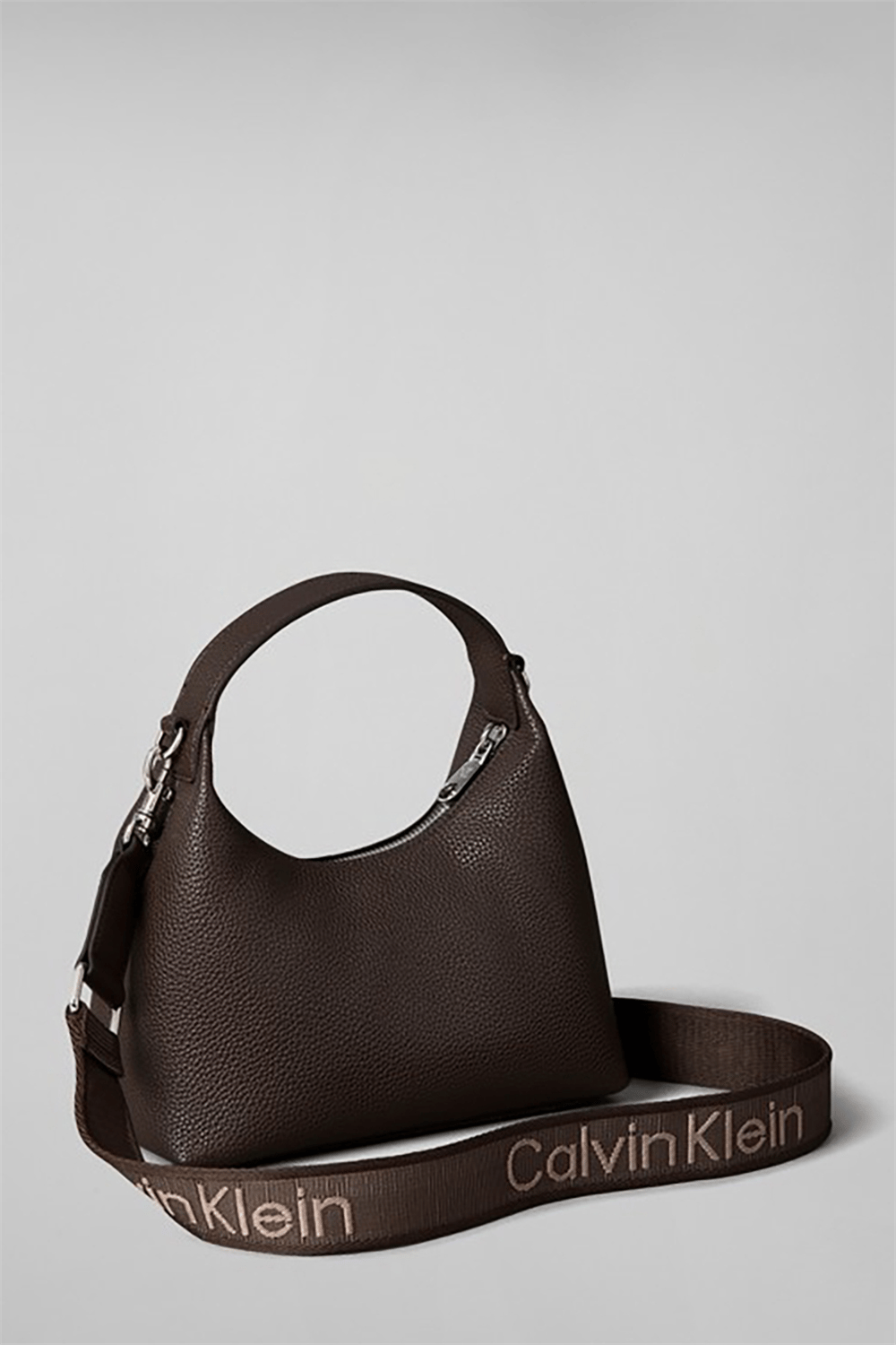 Calvin Klein Webbing Strap Small Bag Kadın Mini Omuz Çantası Kahverengi