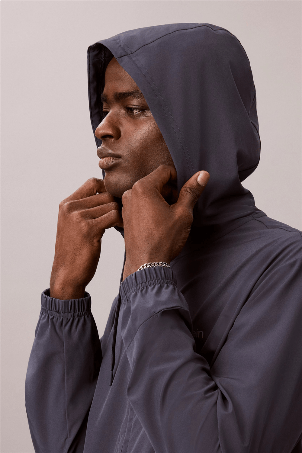 Calvin Klein Wind Jacket Erkek Rüzgarlık Mavi