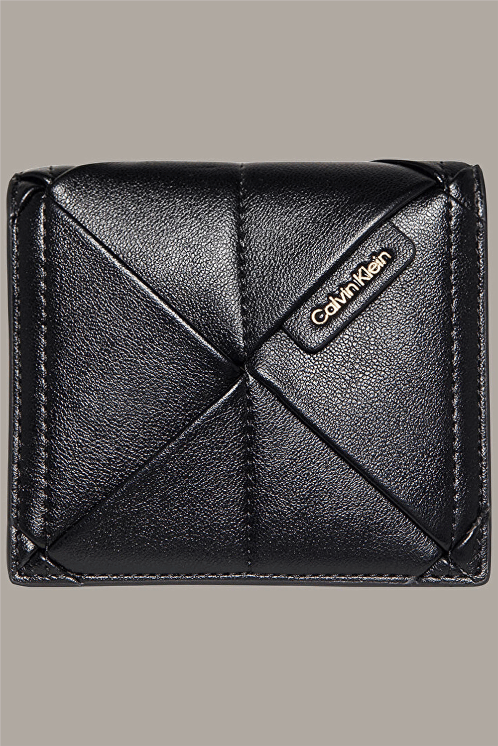 Calvin Klein Woven Flap Card Case Kadın Kartlık Siyah