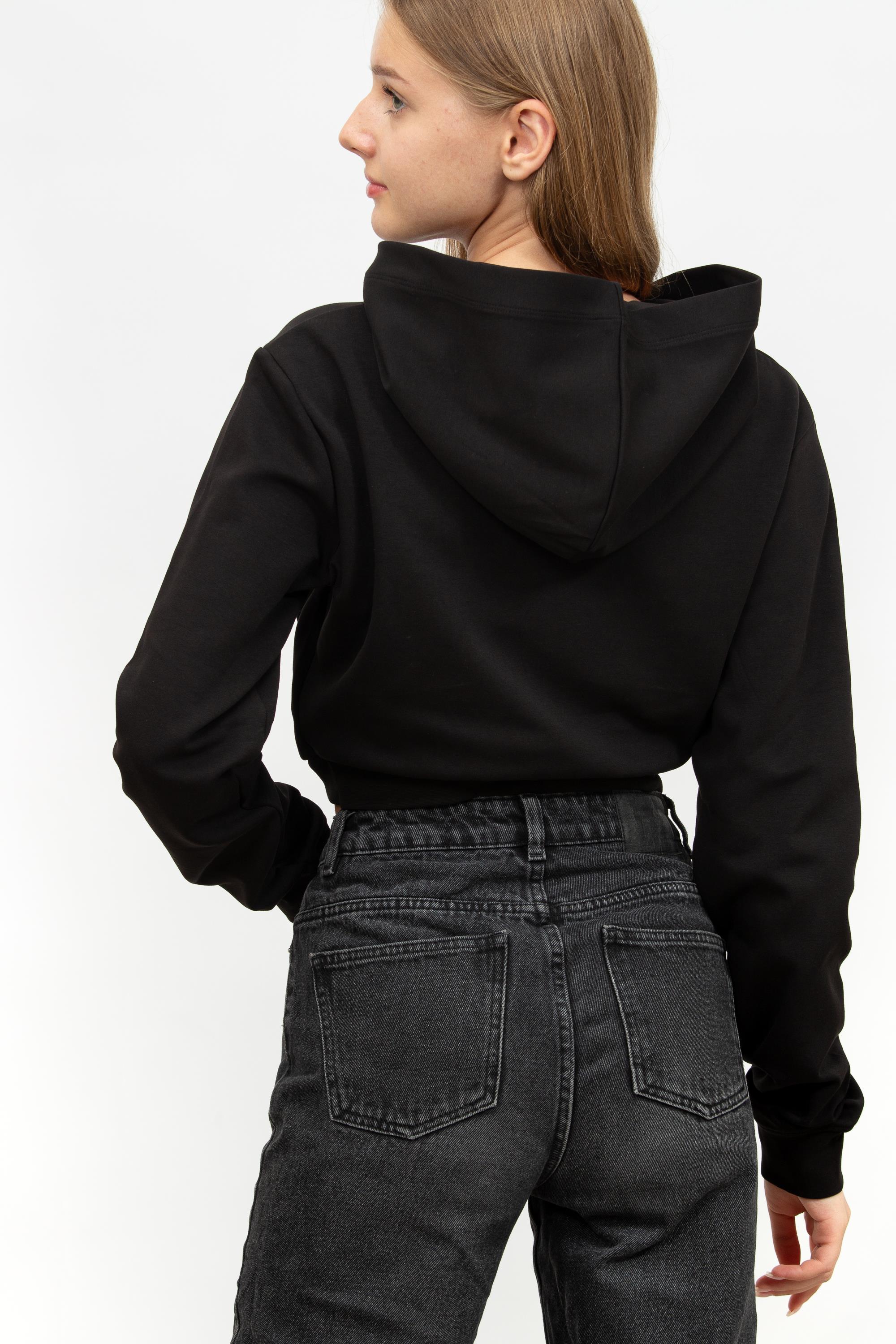 Calvin Klein Wrap Cropped Kadın Kapüşonlu Sweatshirt