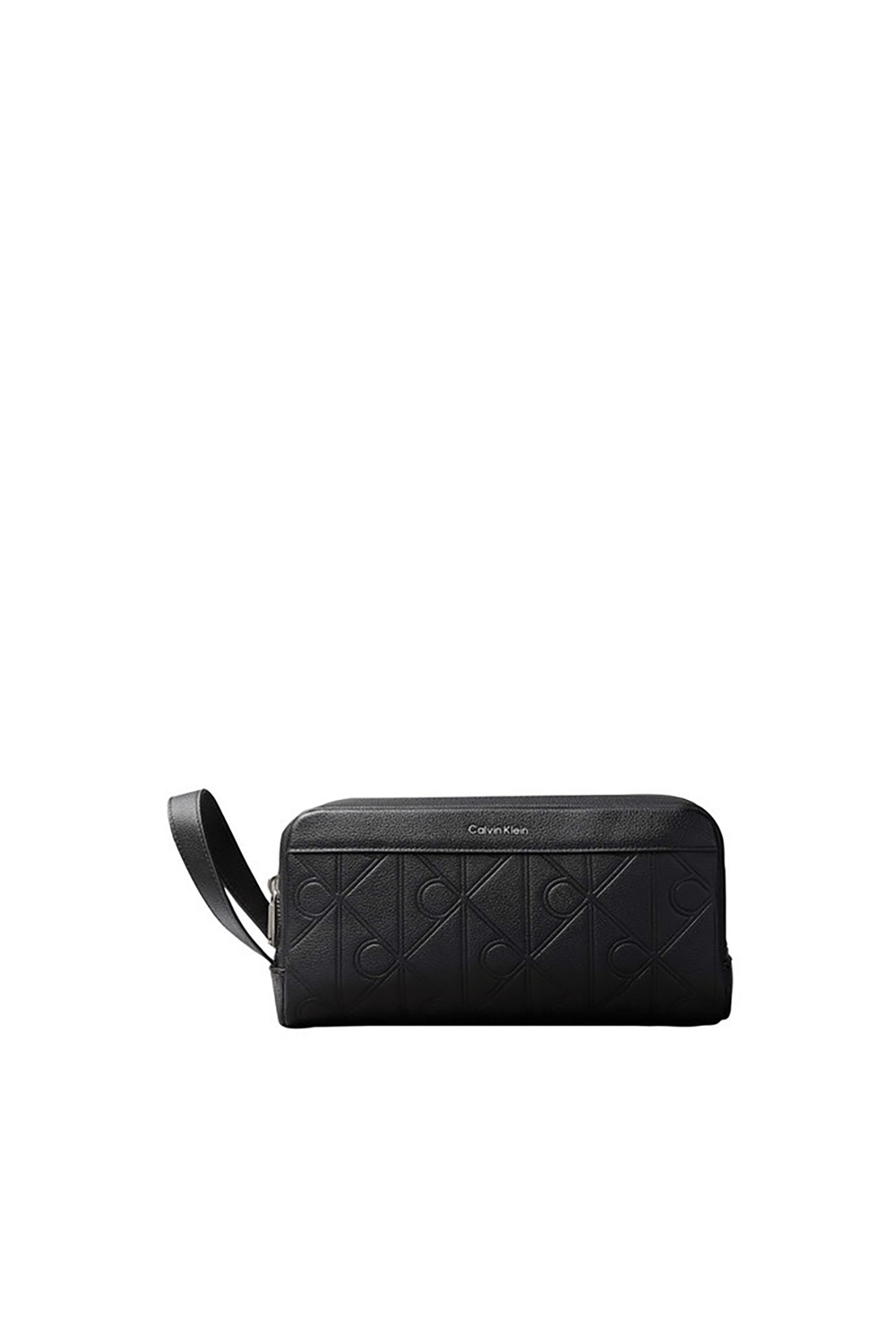 Calvin Klein Xl Emblem Aop Embo﻿Ss Dopp Kit Erkek El Çantası Siyah