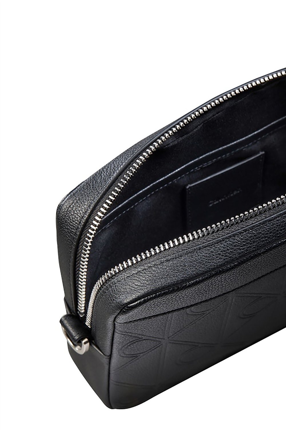 Calvin Klein Xl Emblem Aop Embo﻿Ss Pouch W/ H Erkek Cüzdan Siyah
