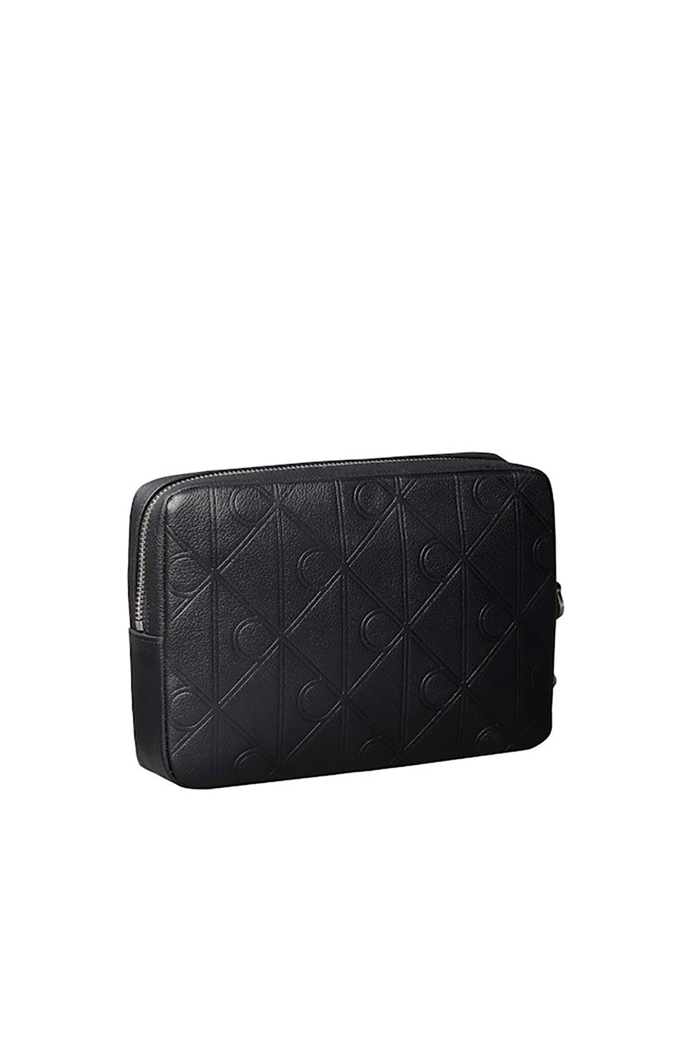 Calvin Klein Xl Emblem Aop Embo﻿Ss Pouch W/ H Erkek Cüzdan Siyah