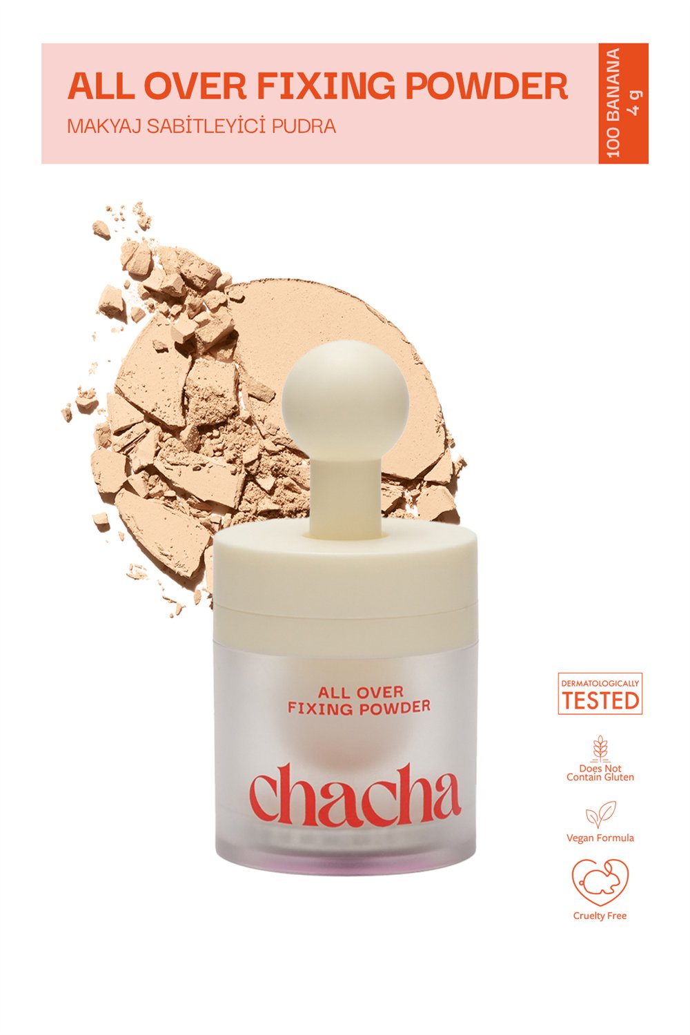 chacha Sabitleyici Pudra Açık Sarı