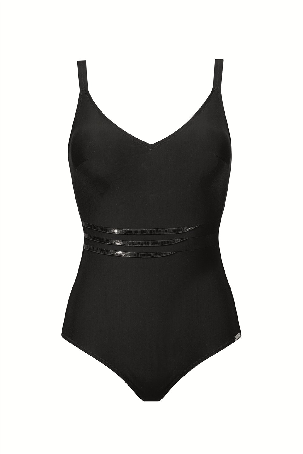 Charmline G-Charmline Sculpted Black Kadın Mayo