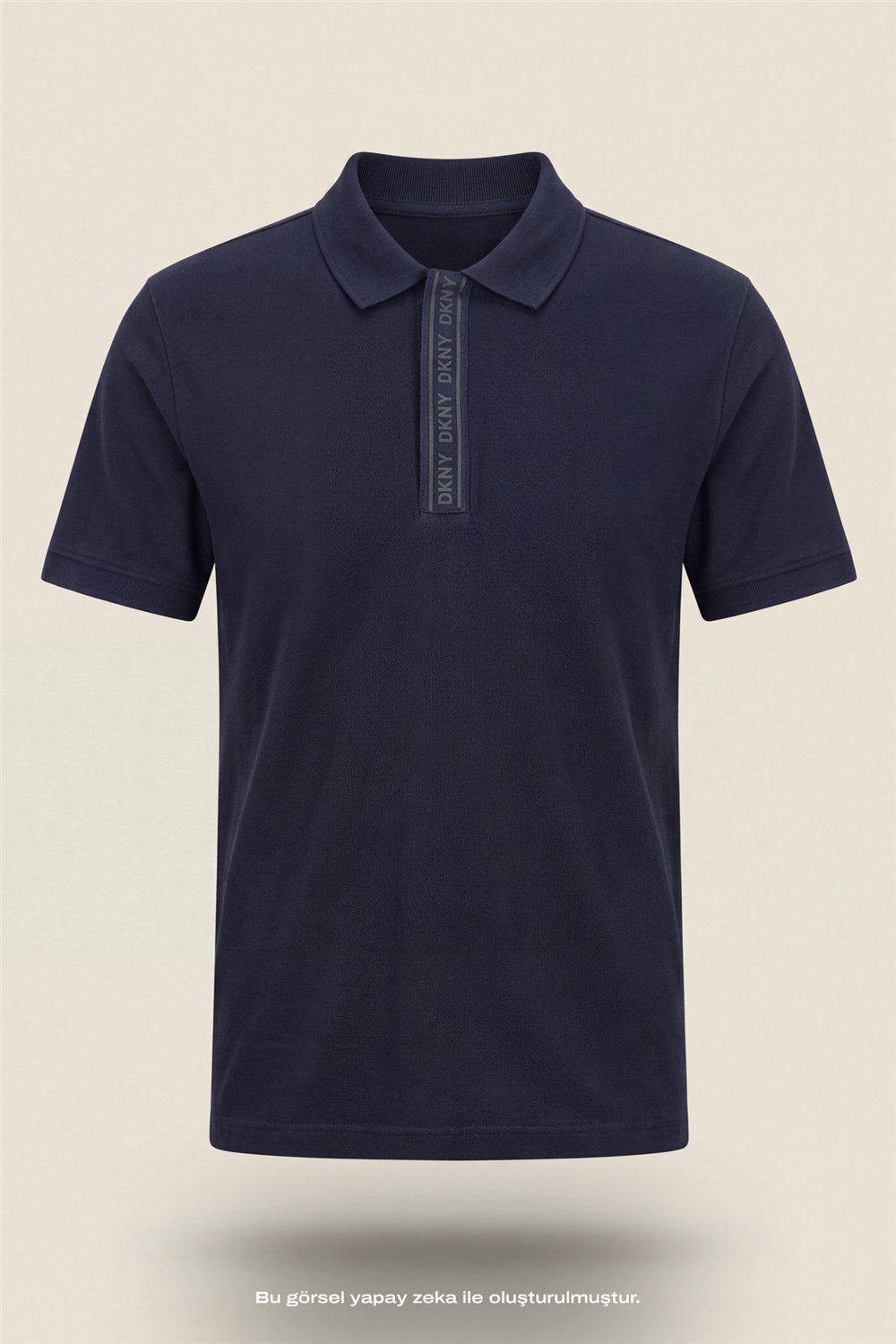 DKNY Binding Polo Erkek Polo Yaka T-Shirt Lacivert