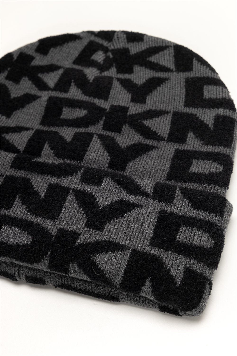 DKNY Chenille Logo Beanie Kadın Bere