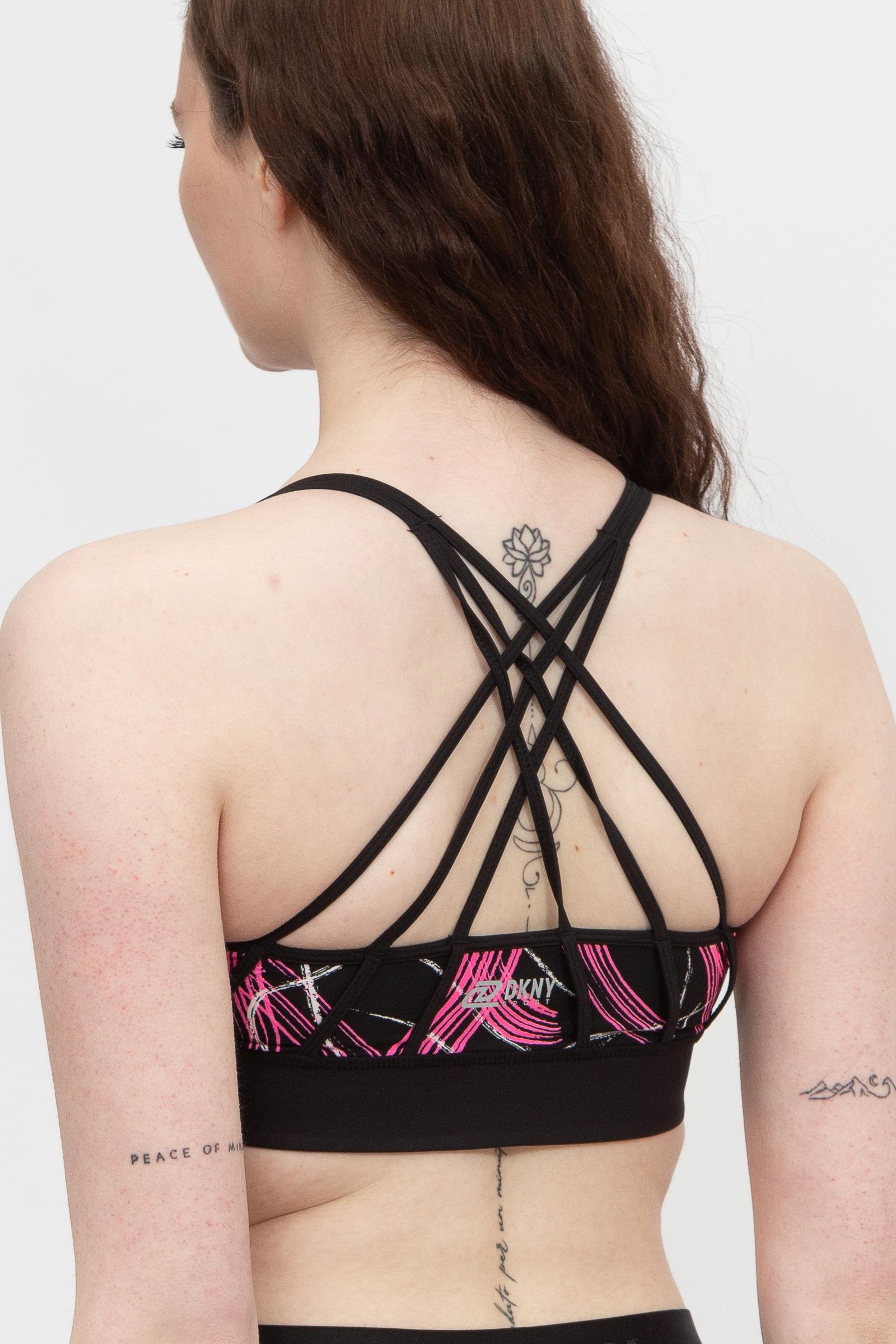 DKNY Electric Shock Print Kadın Sporcu Sütyen