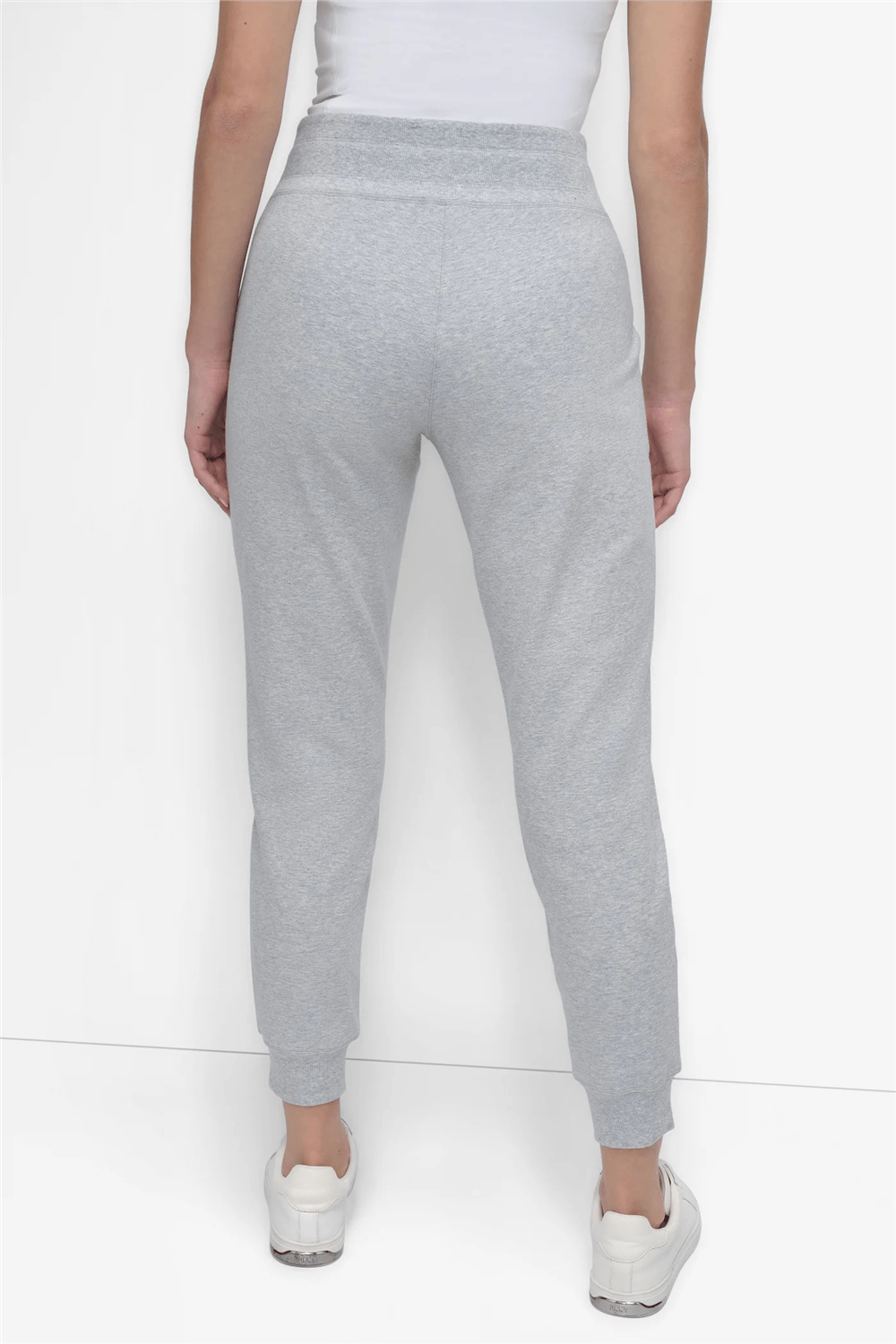 DKNY Kadın 2-Tone DC Cuff Jogge Jogger Pantolon Gri