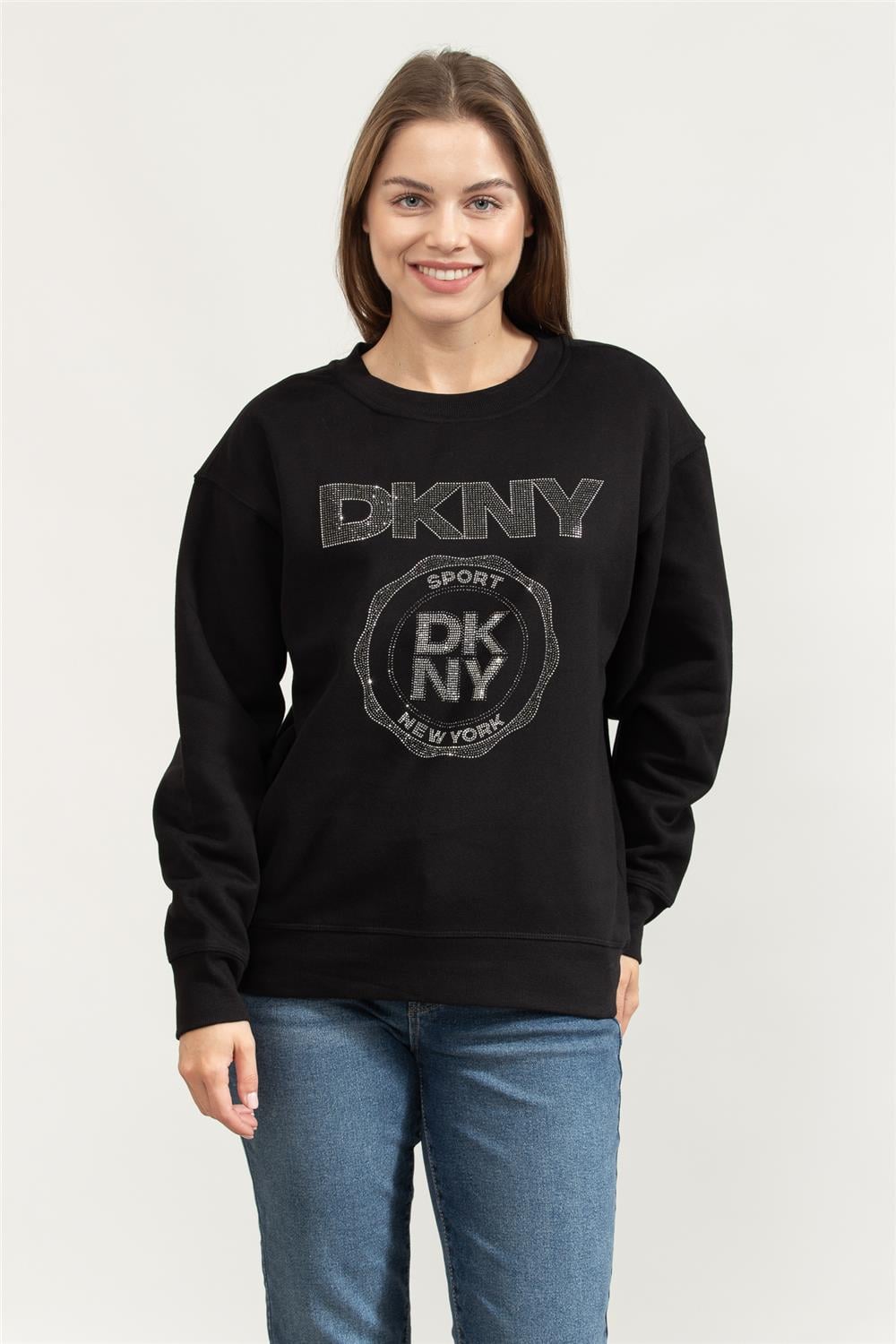 DKNY Kadın Bisiklet Yaka Sweatshirt