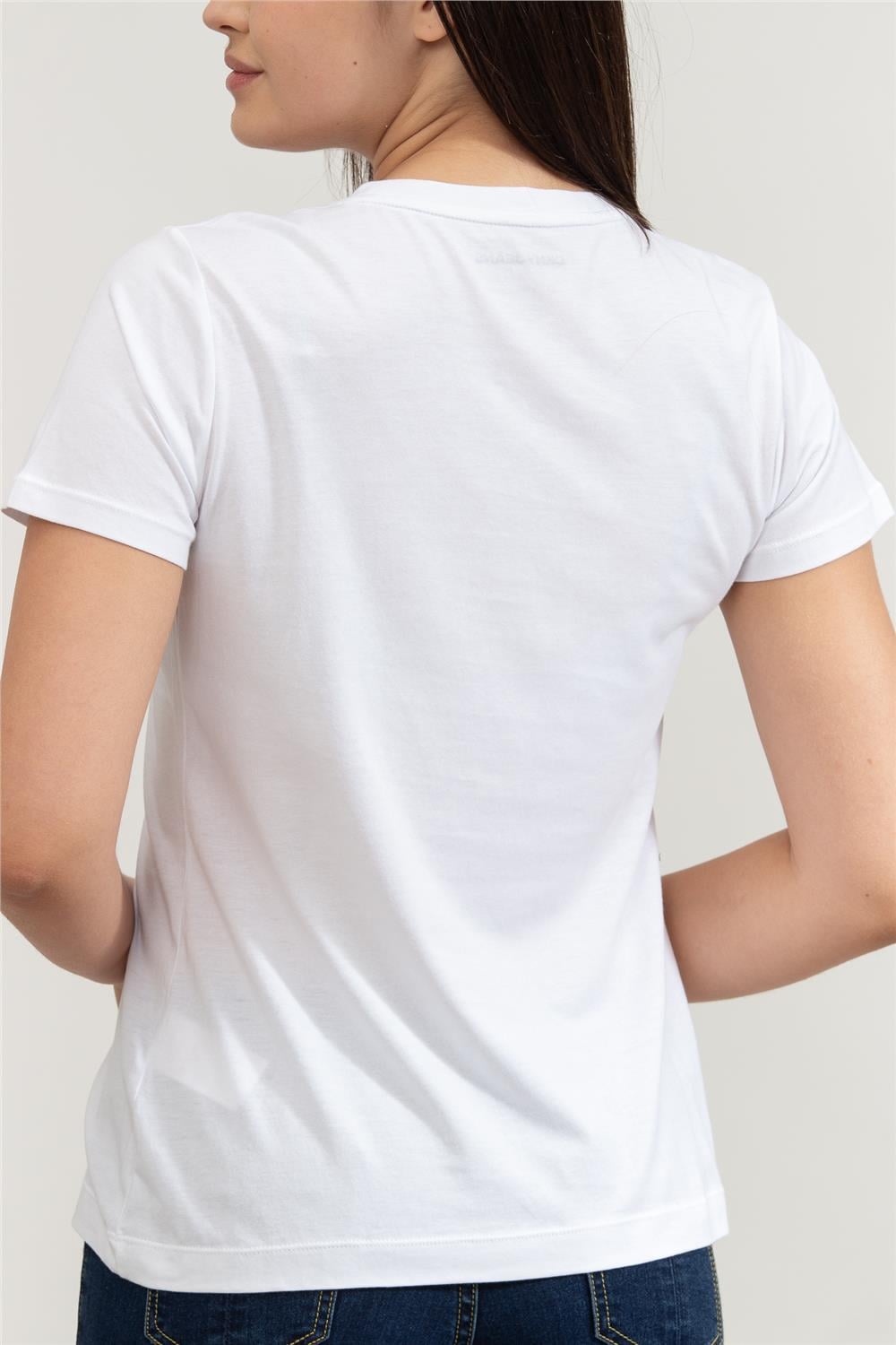 DKNY Kadın Bisiklet Yaka T-Shirt