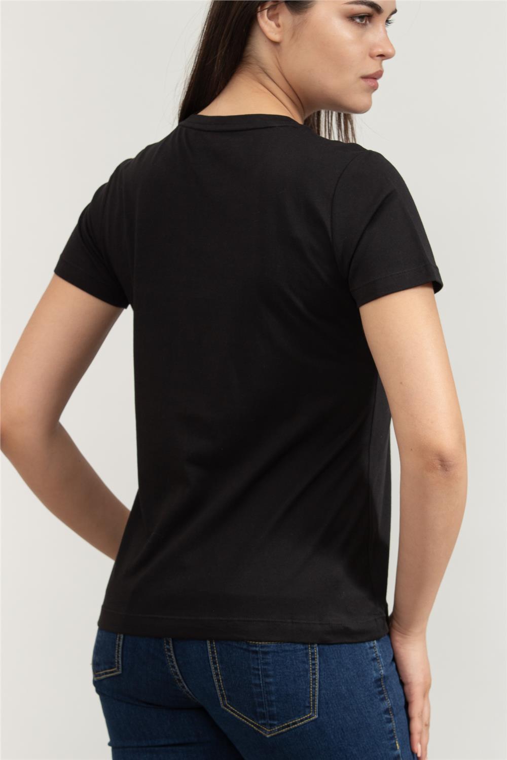 DKNY Kadın Bisiklet Yaka T-Shirt