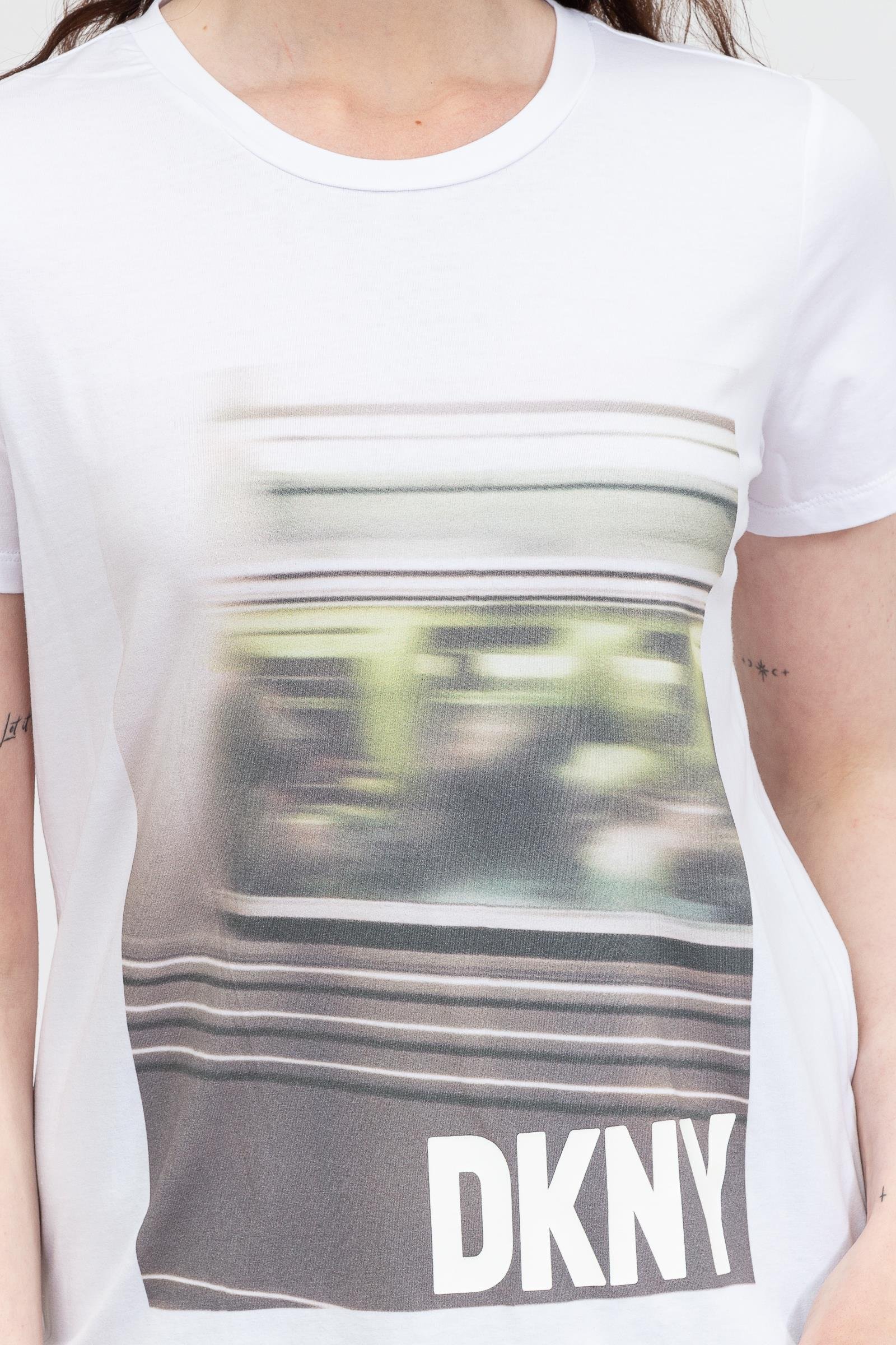 DKNY Kadın Bisiklet Yaka T-Shirt