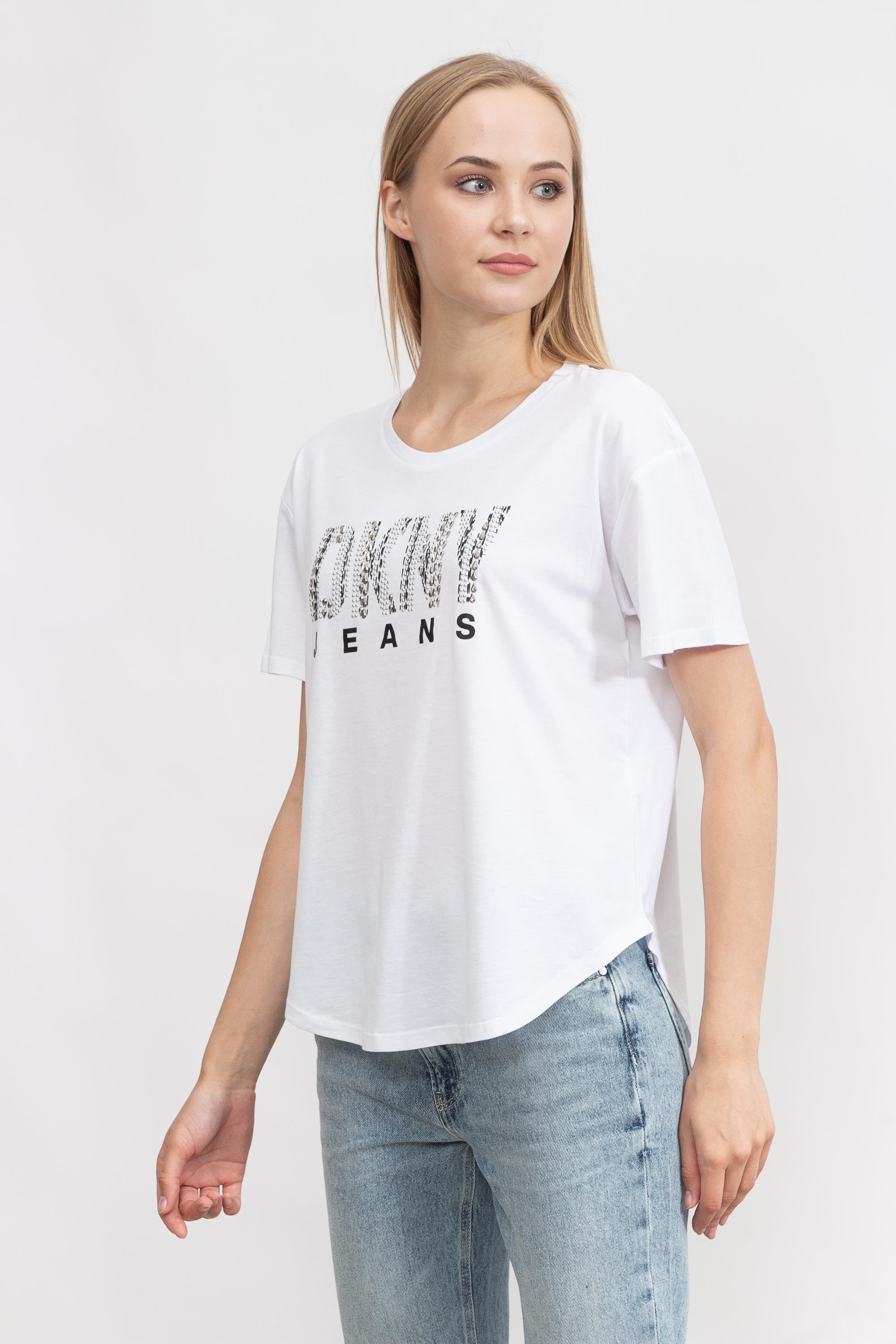 DKNY Kadın Bisiklet Yaka T-Shirt