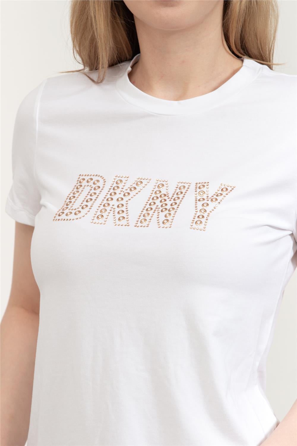 DKNY Kadın Bisiklet Yaka T-Shirt