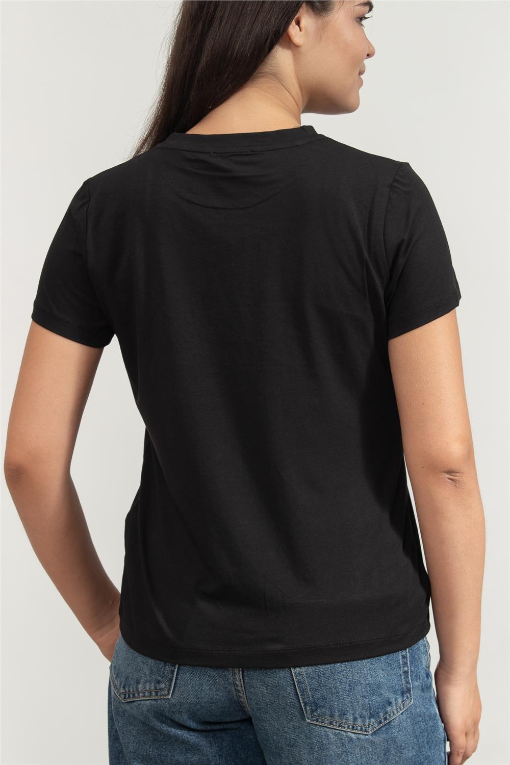DKNY Kadın Bisiklet Yaka T-Shirt