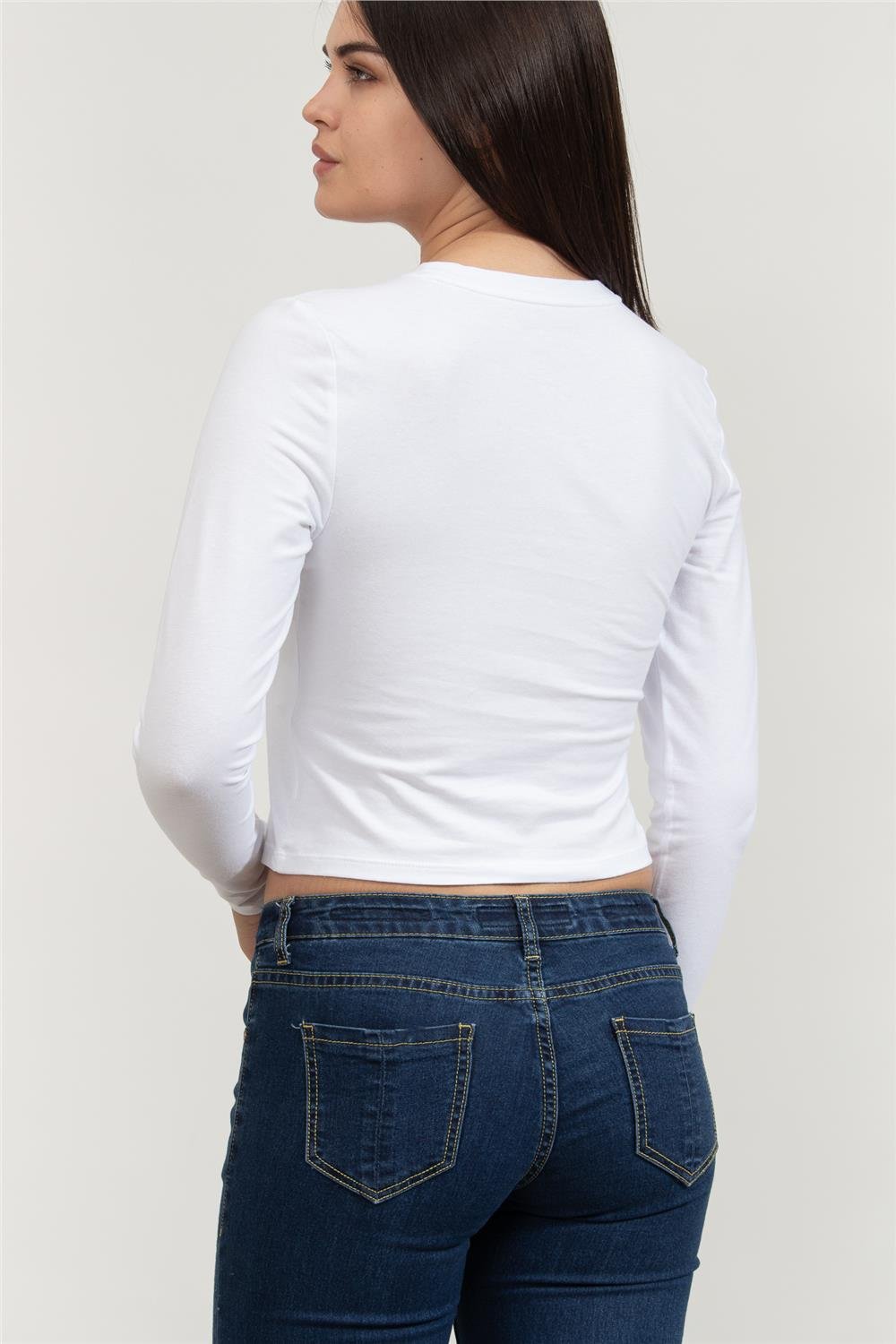 DKNY Kadın Bisiklet Yaka T-Shirt