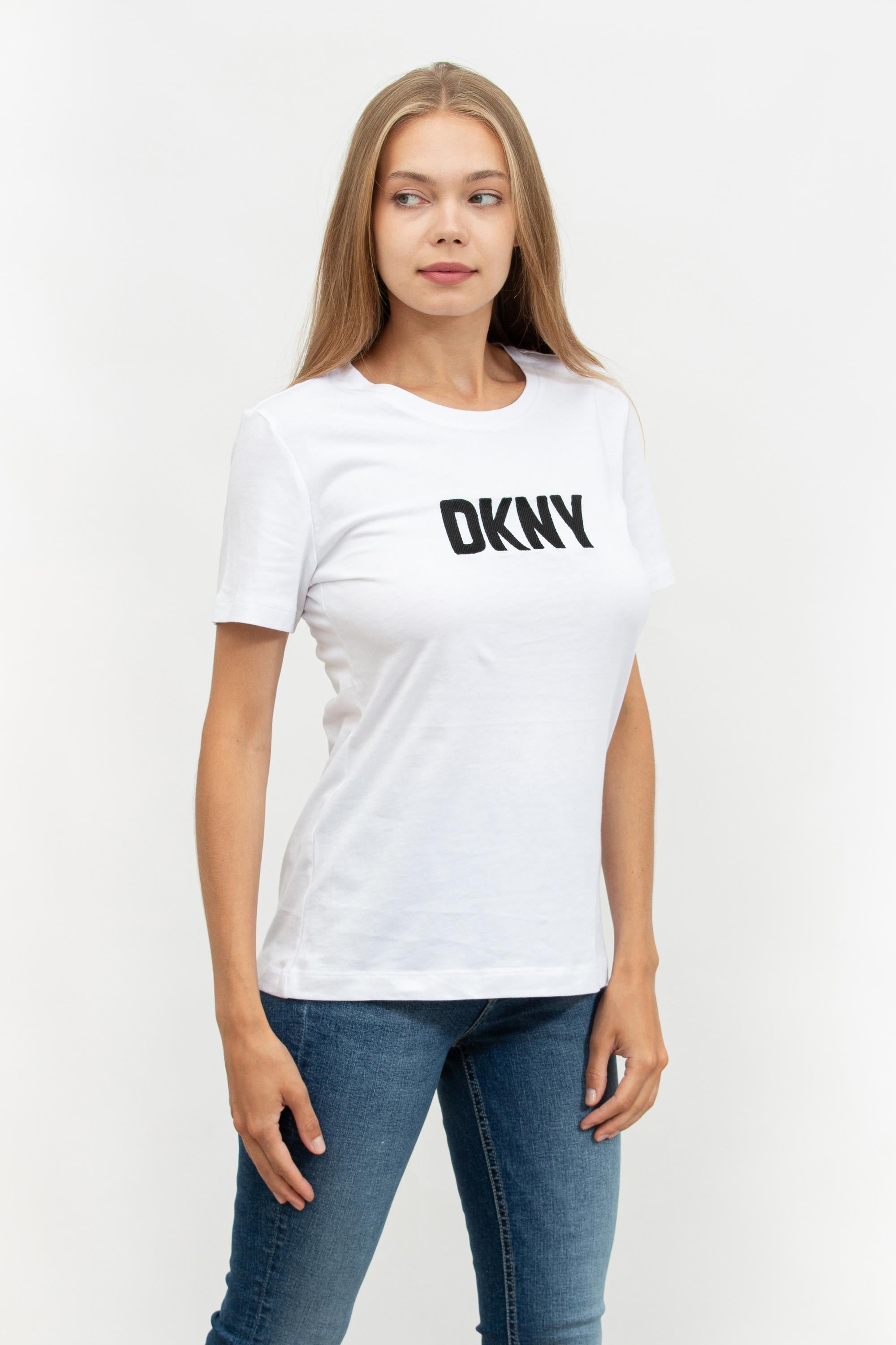 DKNY Kadın Bisiklet Yaka T-Shirt