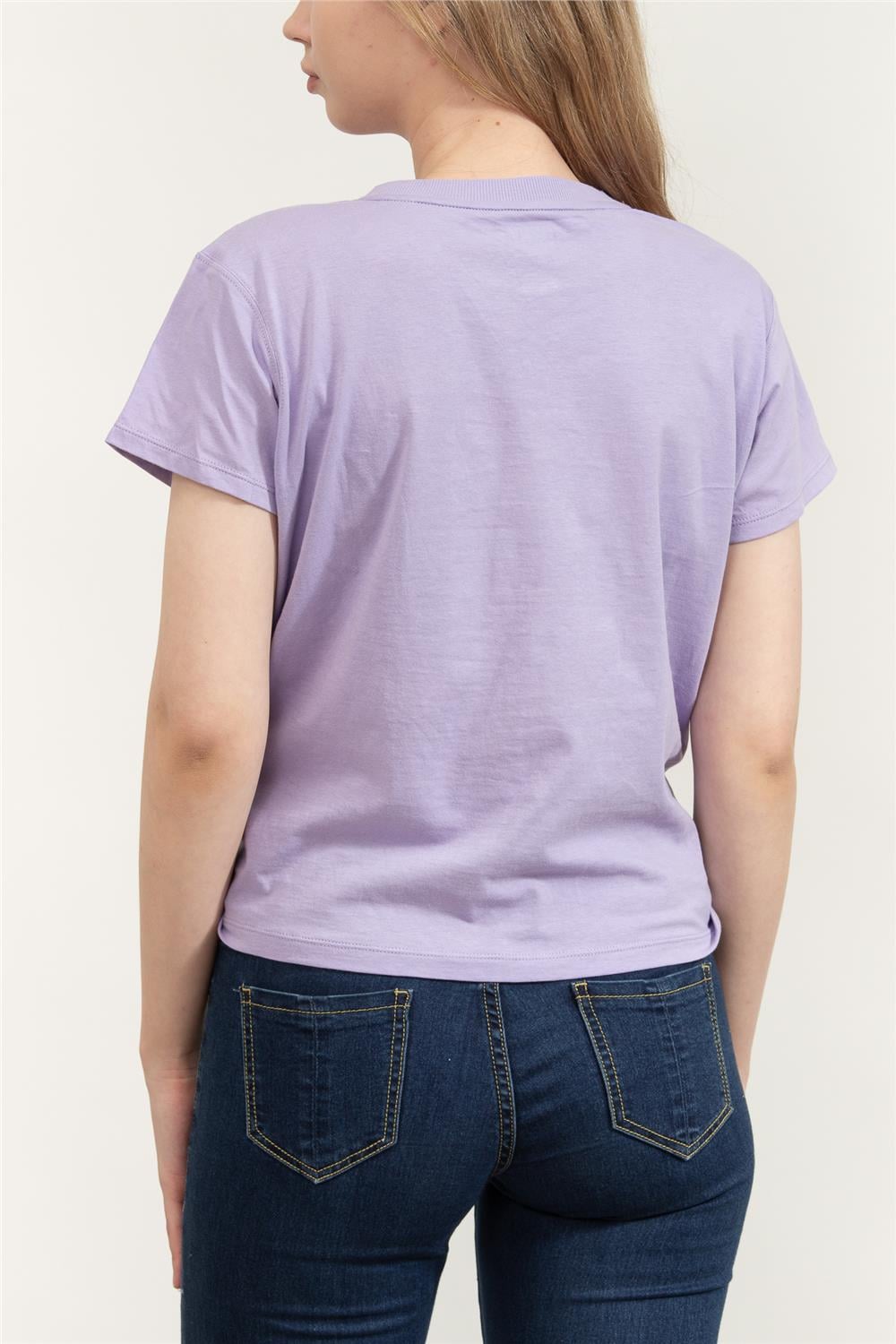 DKNY Kadın Bisiklet Yaka T-Shirt