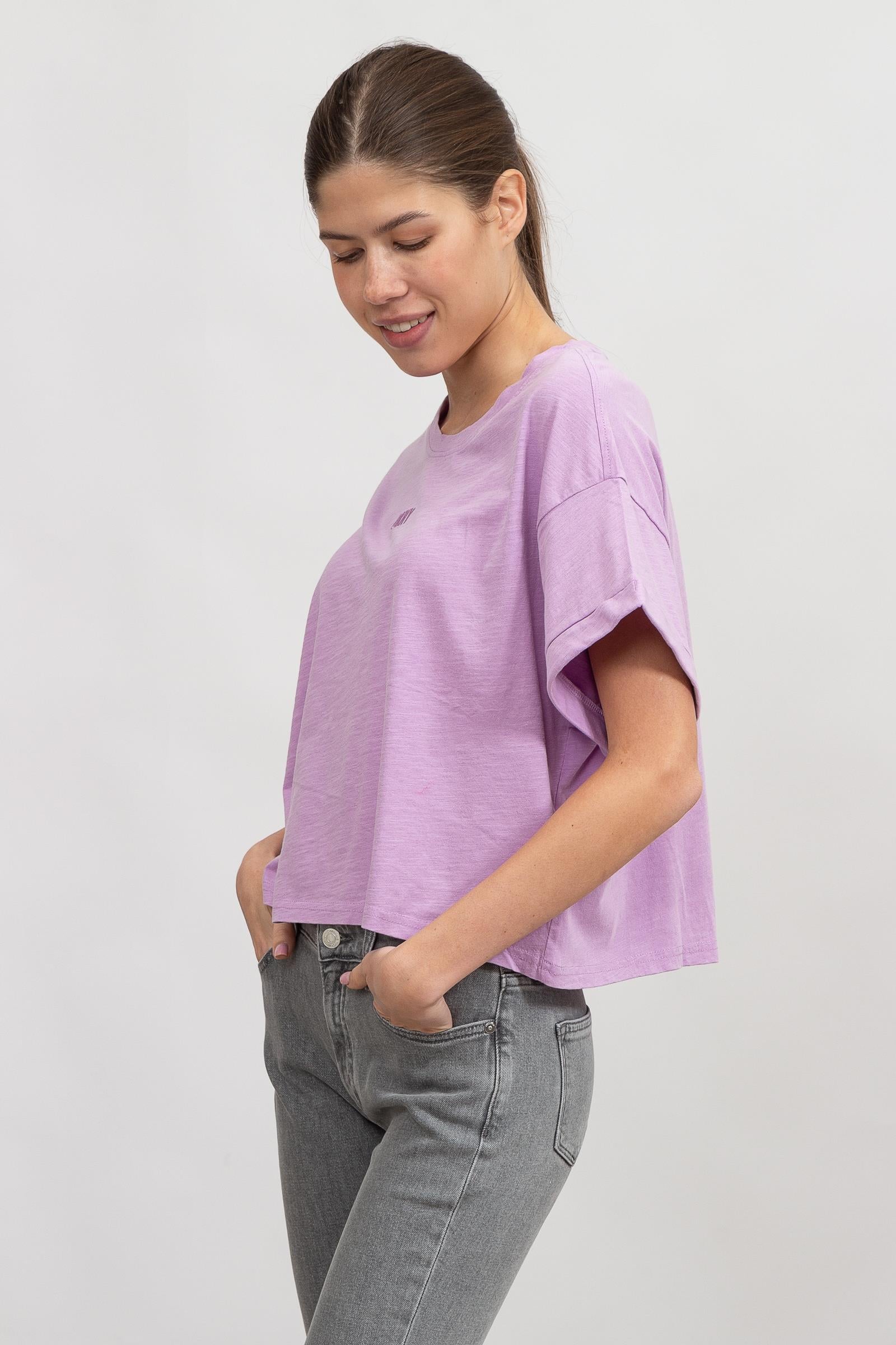 DKNY Kadın Bisiklet Yaka T-Shirt