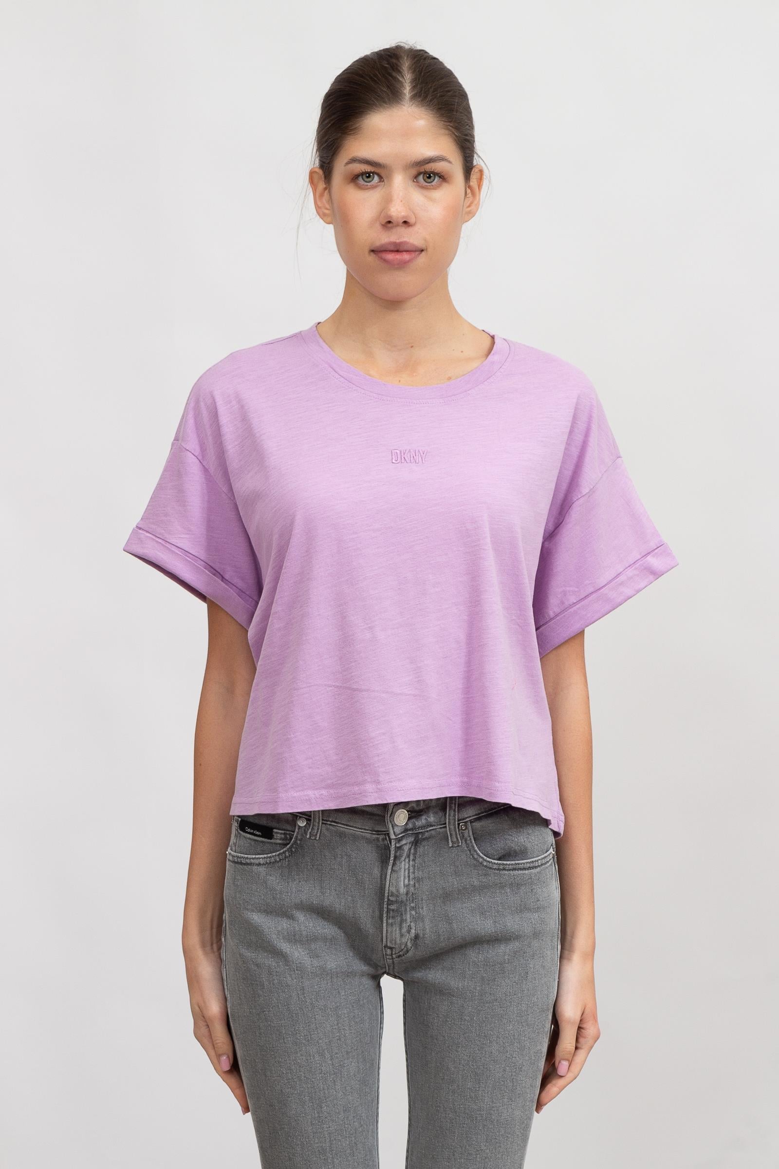 DKNY Kadın Bisiklet Yaka T-Shirt
