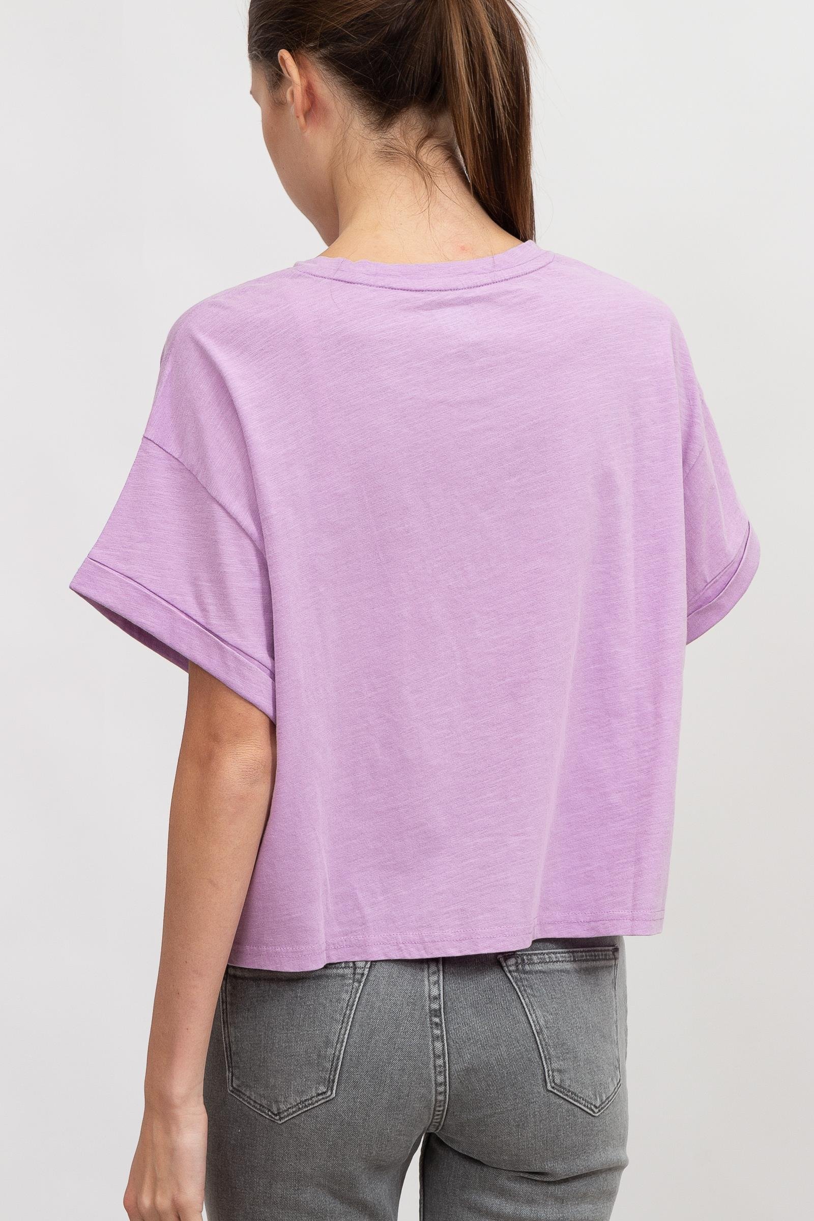 DKNY Kadın Bisiklet Yaka T-Shirt