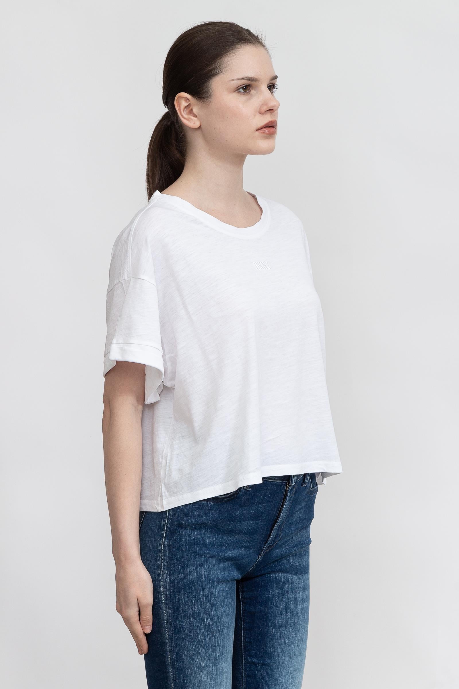 DKNY Kadın Bisiklet Yaka T-Shirt