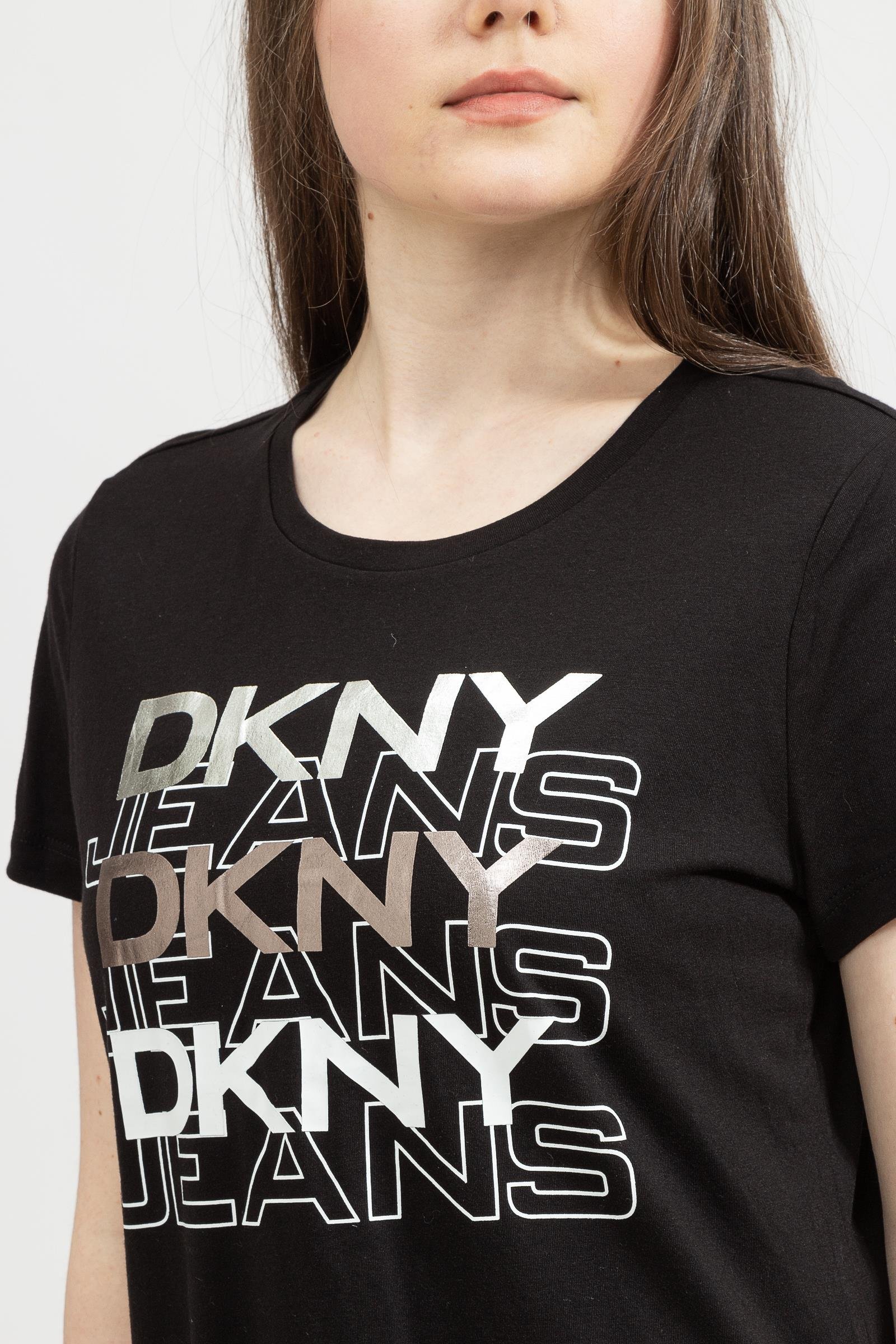 DKNY Kadın Bisiklet Yaka T-Shirt