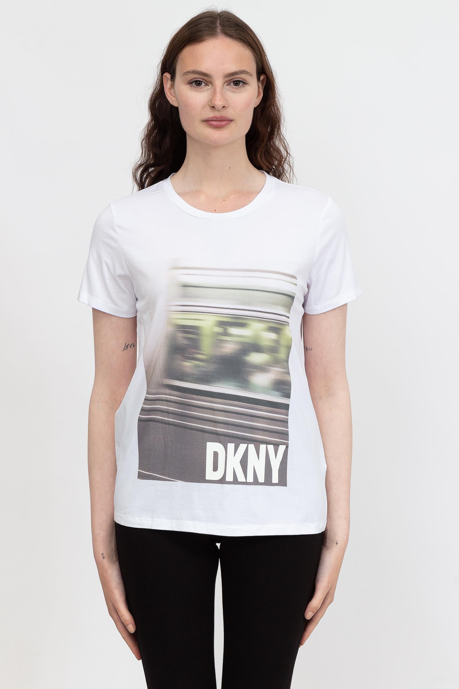 DKNY Kadın Bisiklet Yaka T-Shirt