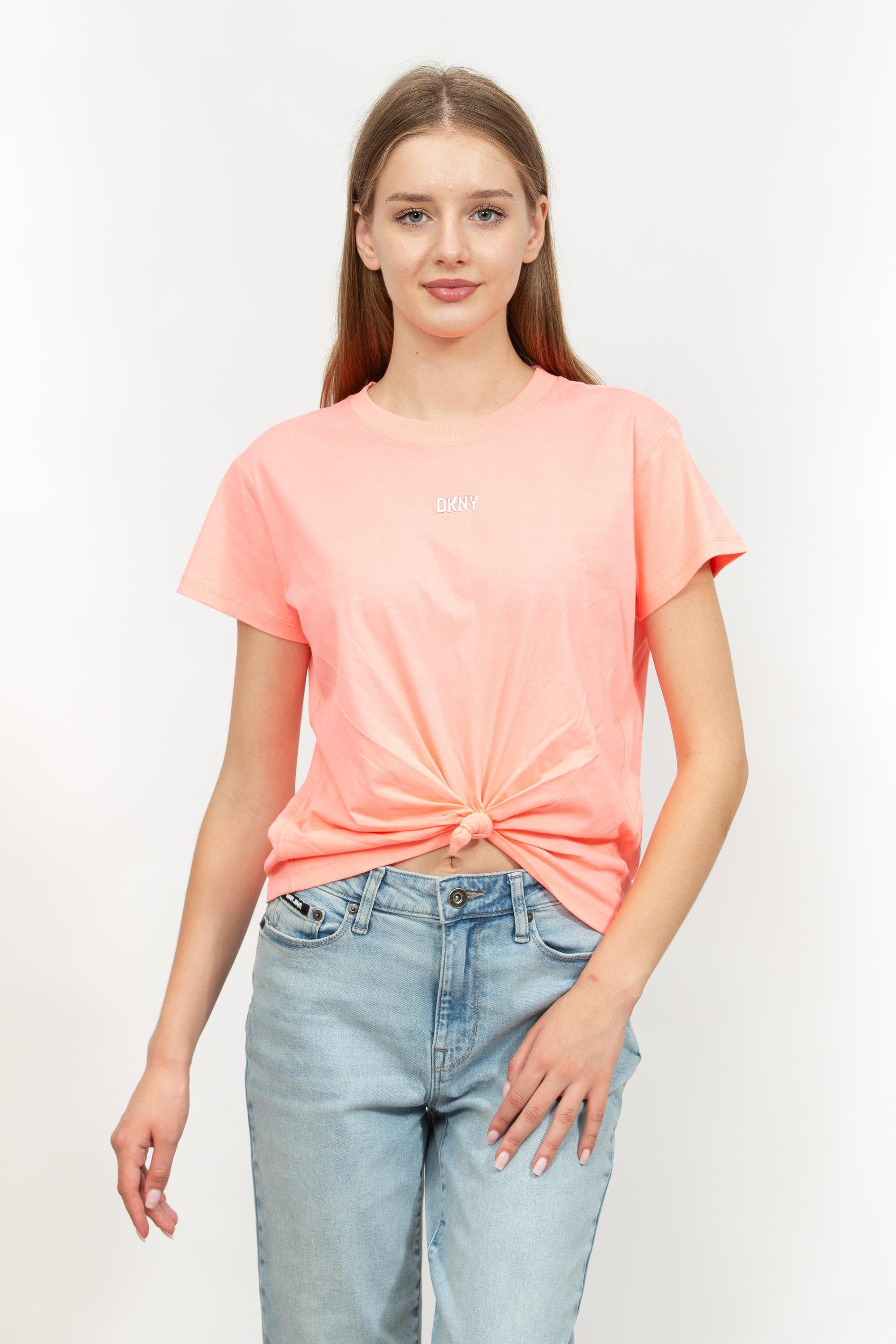DKNY Kadın Bisiklet Yaka T-Shirt