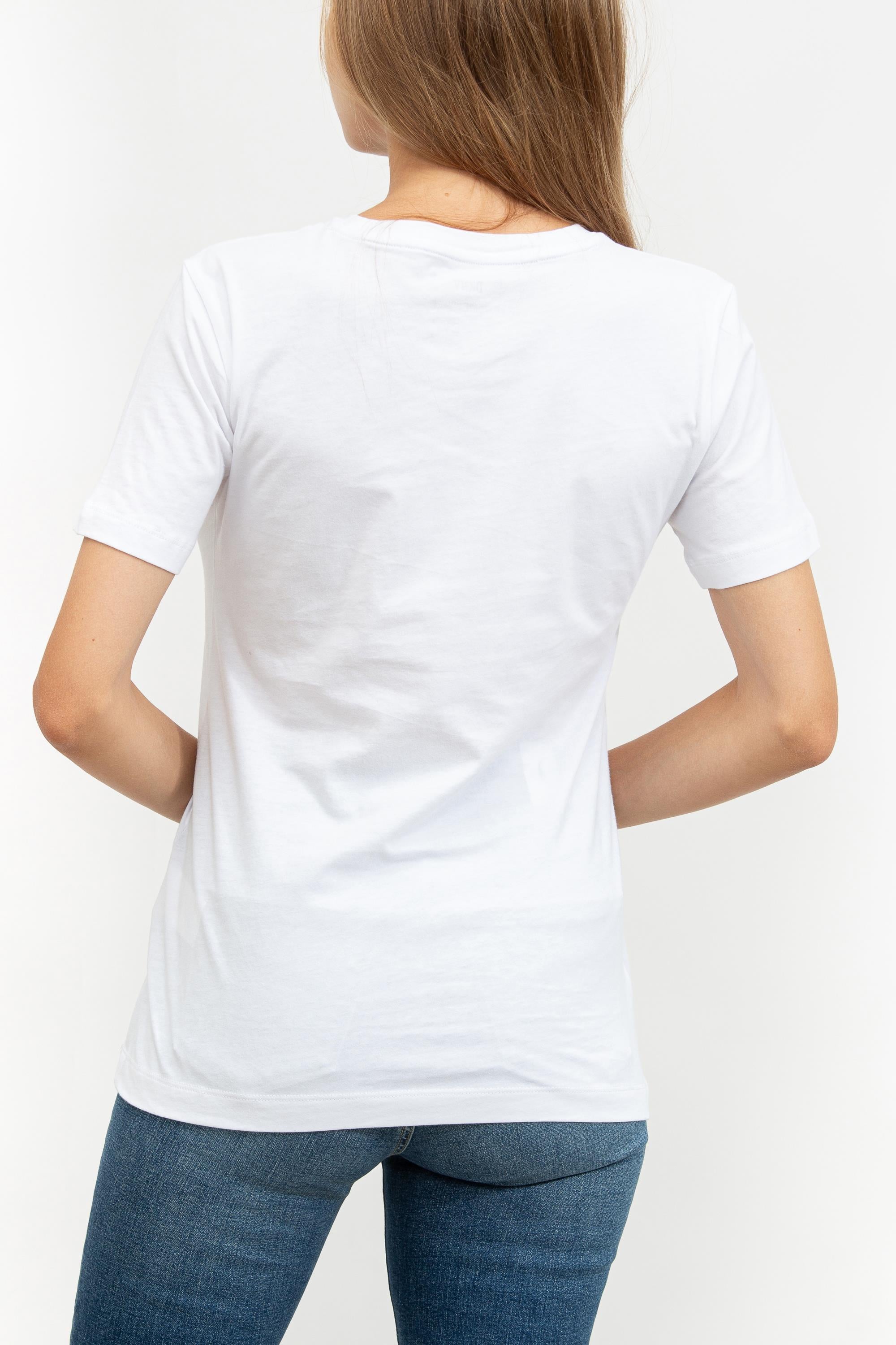 DKNY Kadın Bisiklet Yaka T-Shirt