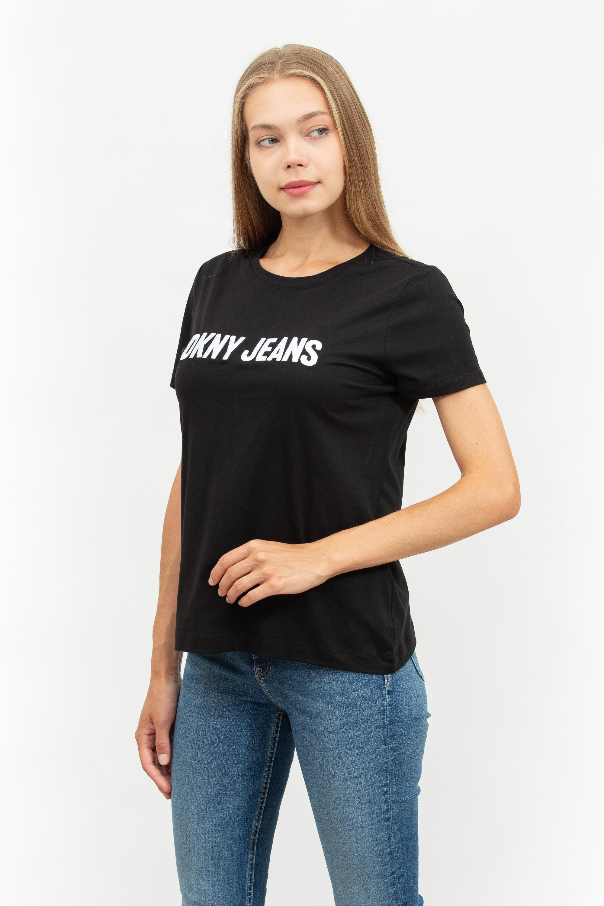 DKNY Kadın Bisiklet Yaka T-Shirt